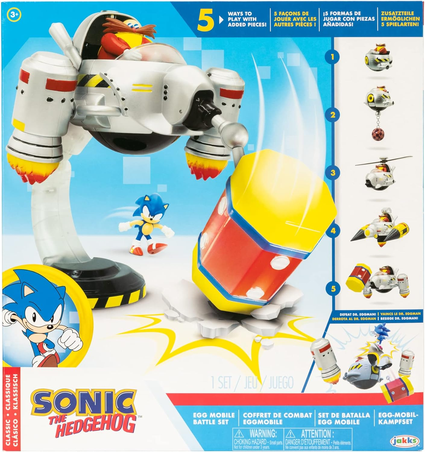 Sonic the Hedgehog 414444 Egg Mobile Battle Set Action Figures image number 5