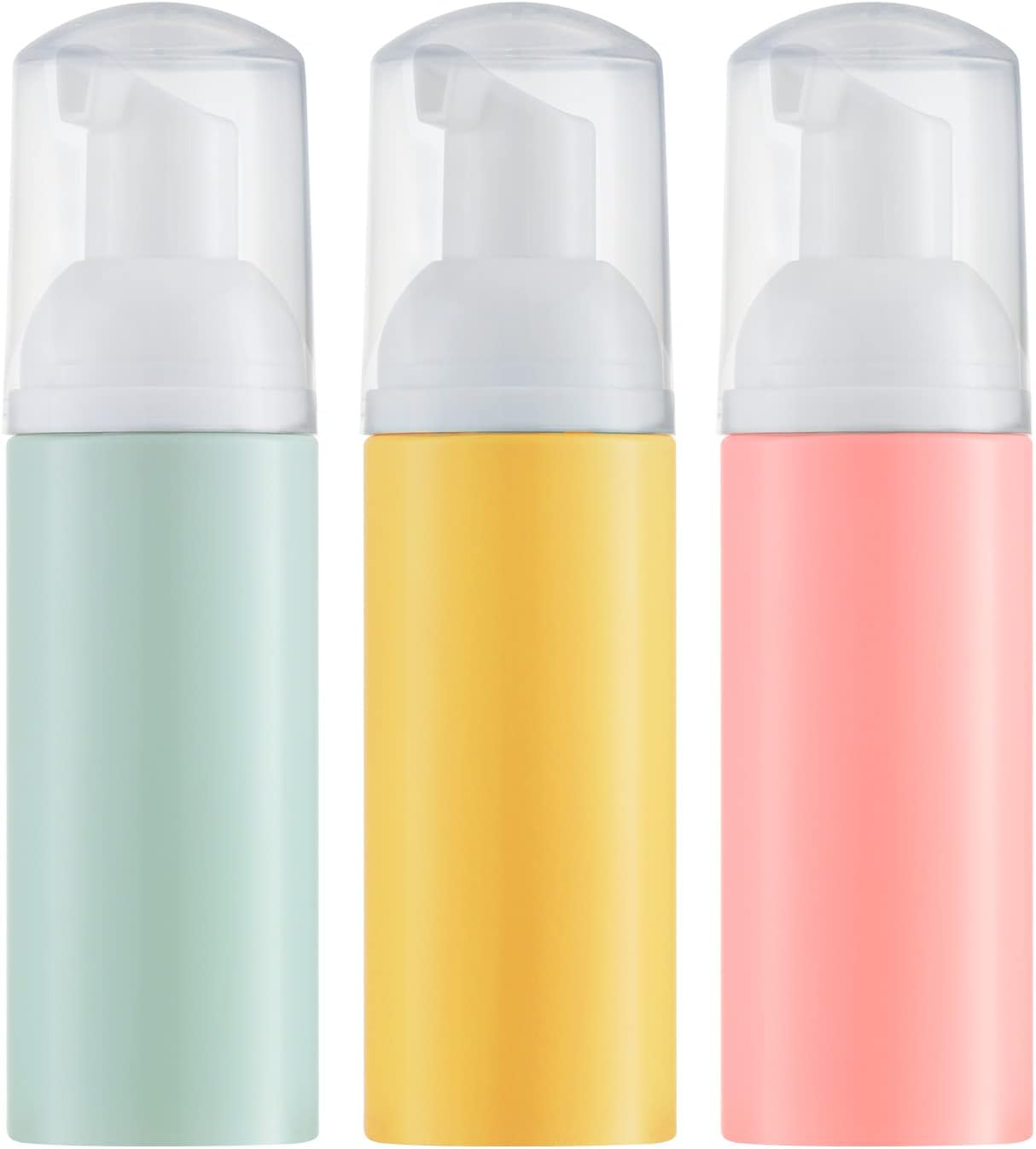 Tekson 10PCS Soap Foam Bottle (2 Oz), Empty Travel Foaming Lash Shampoo for Cleanser, Dispenser (Yellow Pump) image number 3