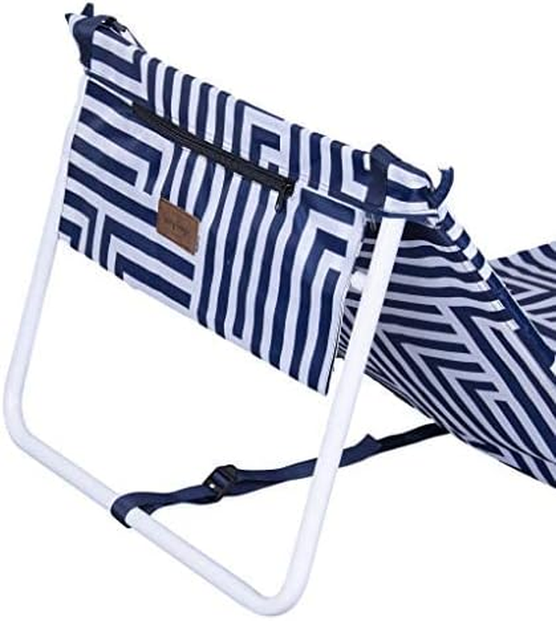 Outdoor Portable Folding Chair Beach Mat Ultra Light Fishing Sun Lounger Carry Strap Hotel/Vacation/Holidays/Sunbathing (Makena) - Mossman image number 3