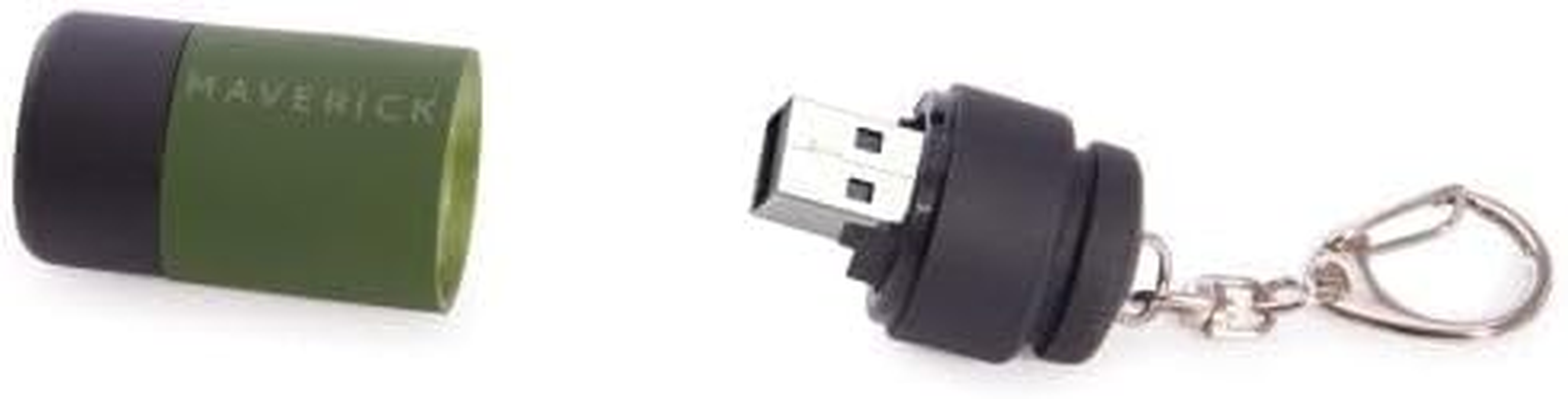 MAVERICK Rechargeable Torch Keychain, Khaki, Compact LED Light with USB Charging, Ideal for Camping, Travel, Everyday Carry