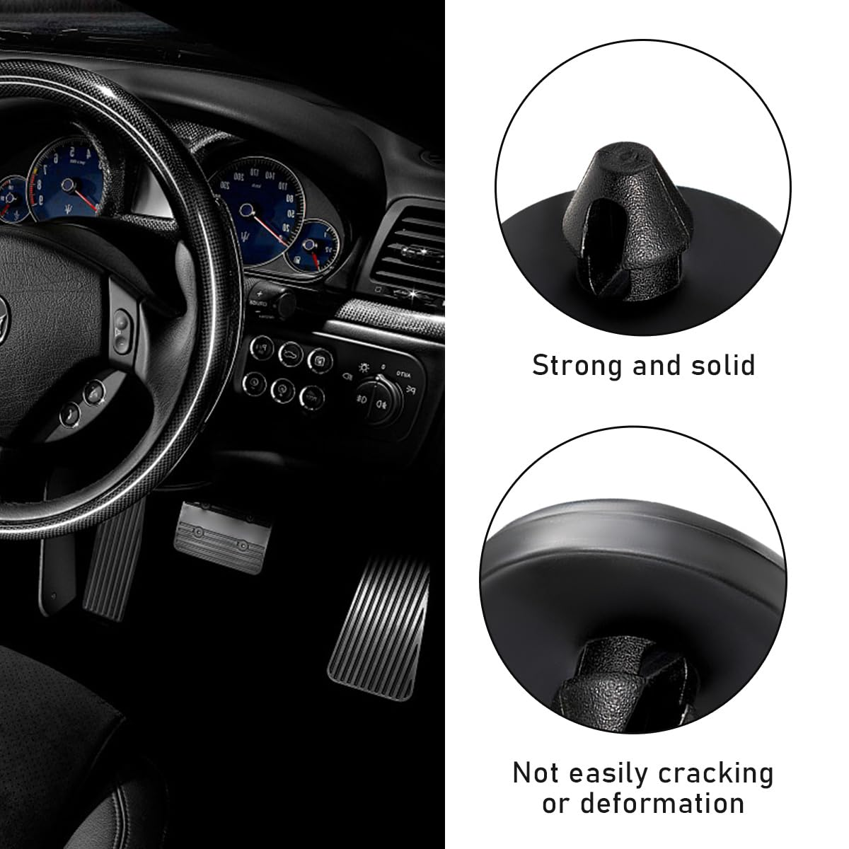 Povtii 4 PCS Brake Switch Stopper, Car Brake Pedal Stop Pad Replacement Compatible with 90541-06036, Automotive Brake Light Switch Pad, Clutch Pedal Stopper Car Accessories - 8 Pcs image number 6