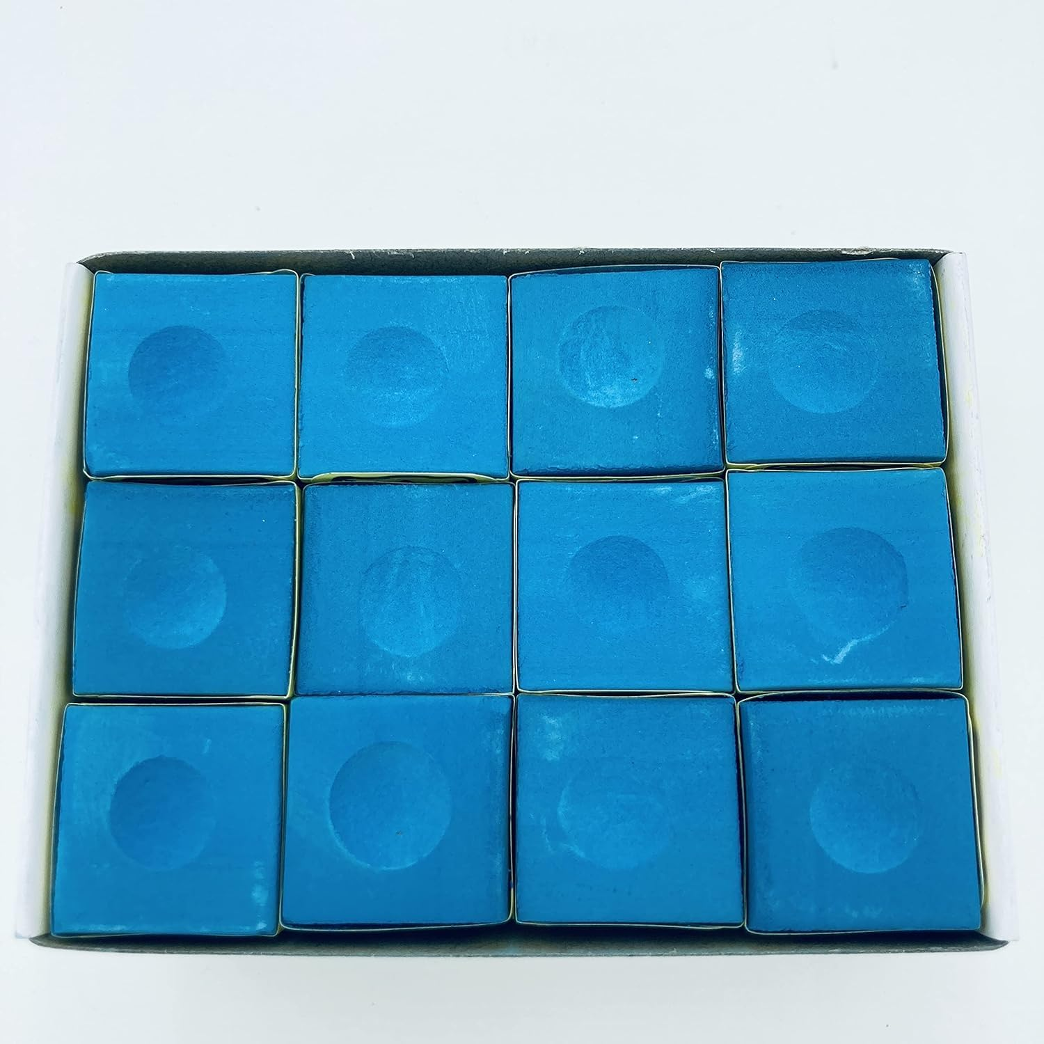 Pool Cue Chalk Cubes, 12-Pack -Table Billiardsstick Bulk Supplies image number 1