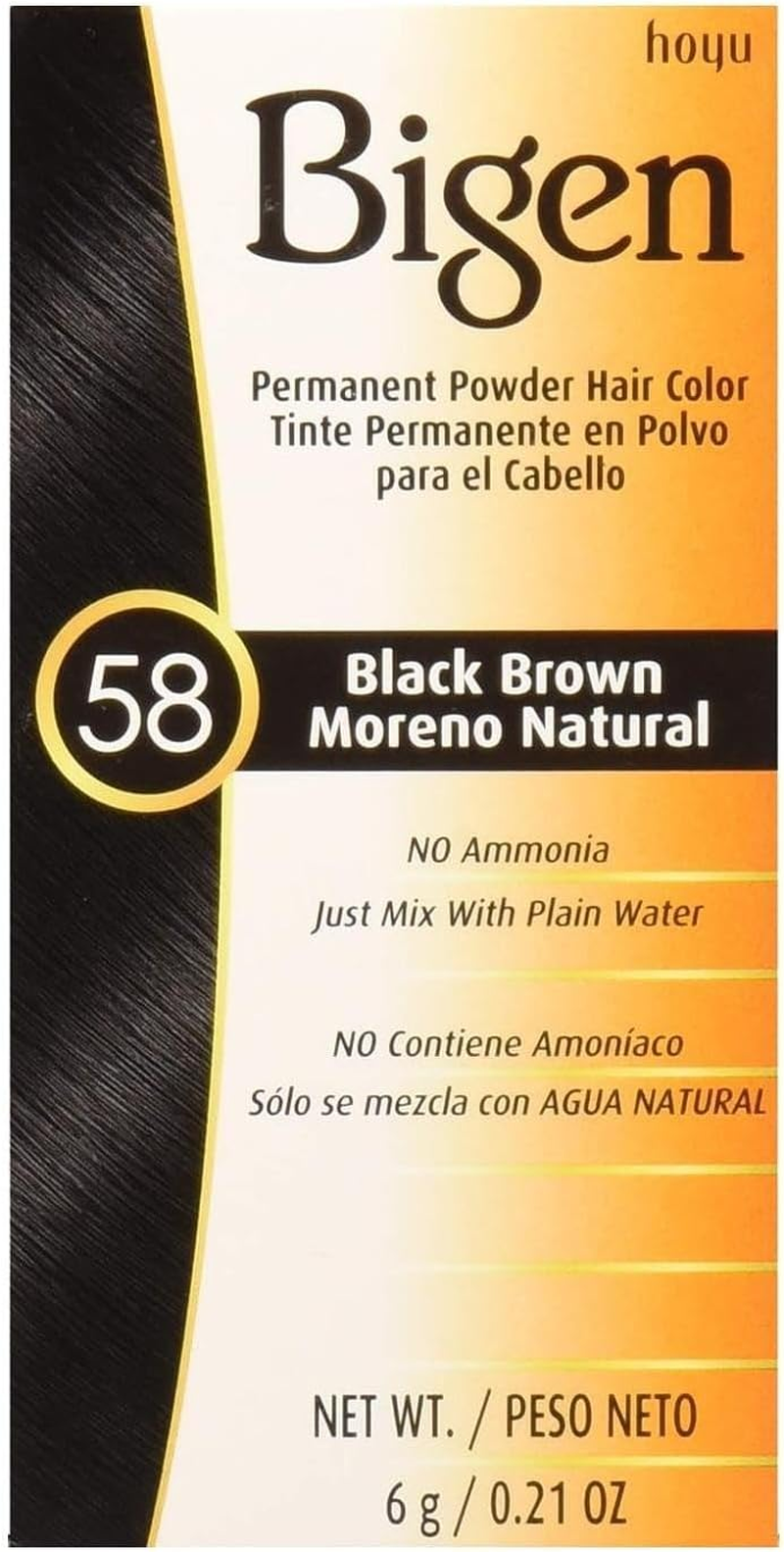 Bigen Permanent Powder Hair Color 57 Dark Brown 1 Ea (Pack of 4)