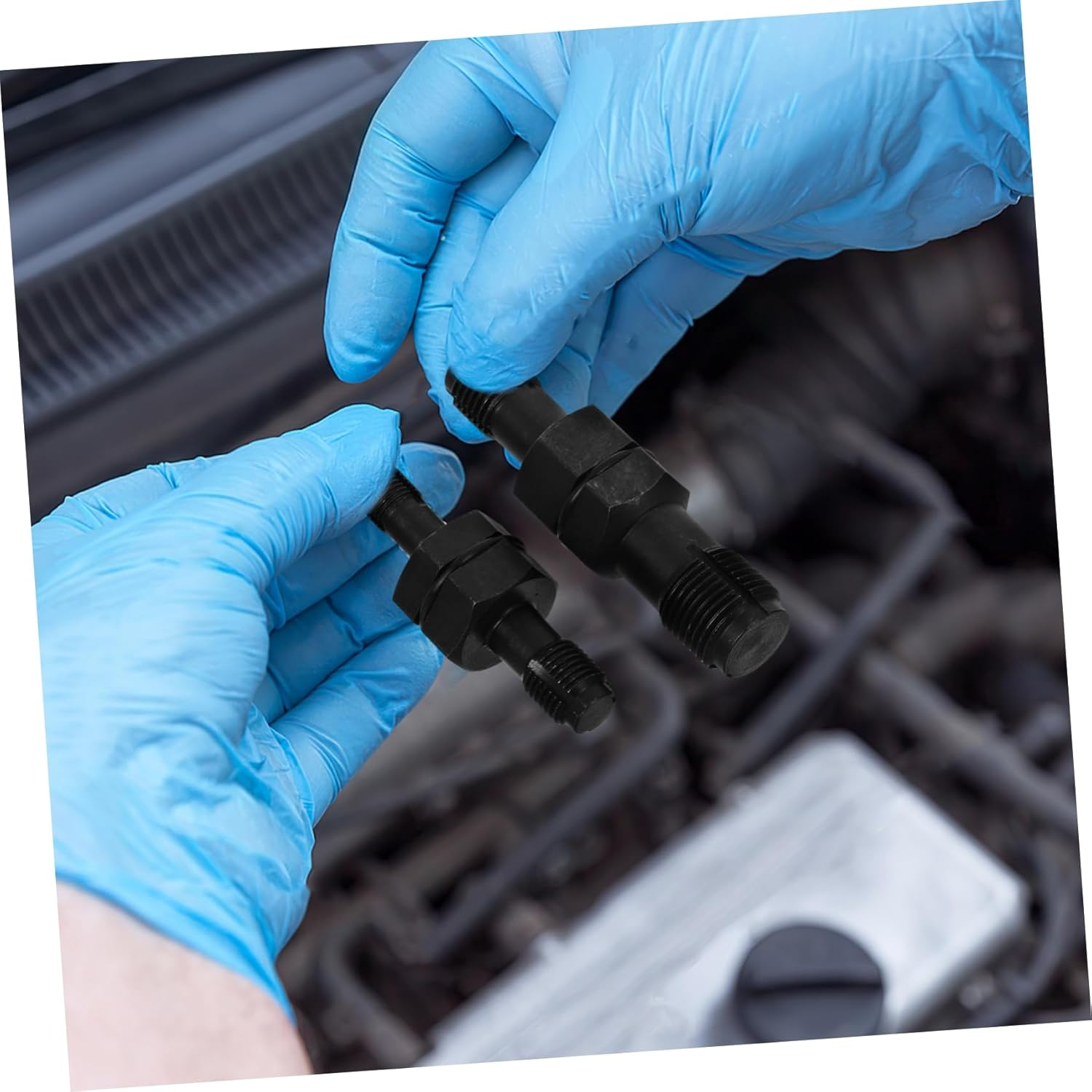 GANAZONO 2Pcs Automotive Spark Repair Tool Set Spark Wire Crimping and Removal Tool High Torque Double Head Wrench image number 5