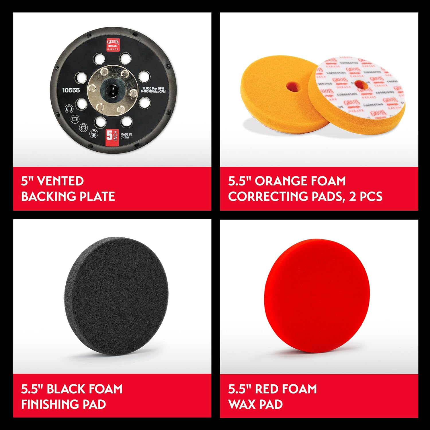 Griot'S Garage 10515 5" Orbital Conversion Kit image number 4