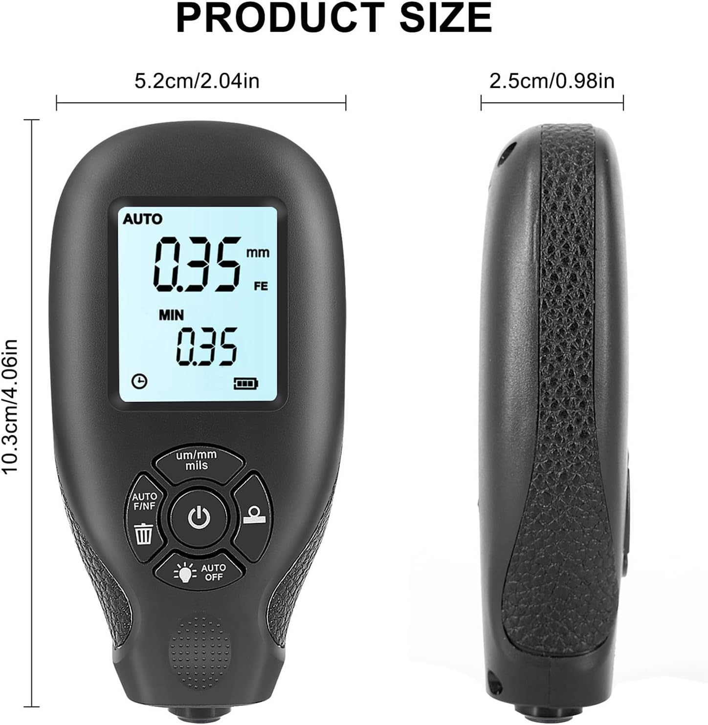 Paint Thickness Tester Car Coating Film Thickness Gauge 0~2000Um Digital Coating Meter with LCD Display Automotive Paint Films Tester image number 4