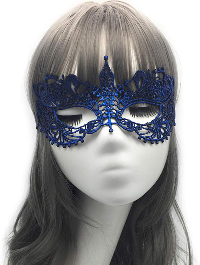 Imapo Masquerade Masks 8 Pack, Sexy Women Girl Lace Eye Mask, Opera Halloween Dancing Evening Party Elegant Mardi Gras Lady Eye Mask (Multicolor, 8 Pack) image number 3