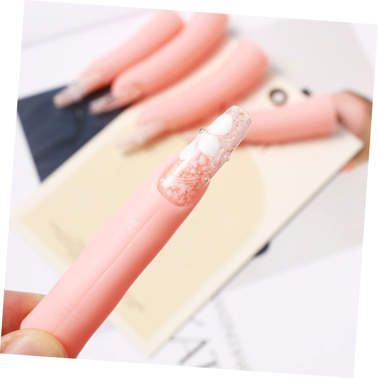 5Pcs Nail Tech Supplies Acrylic Nails Practice Fingers Fake Fingers Training Hand image number 2