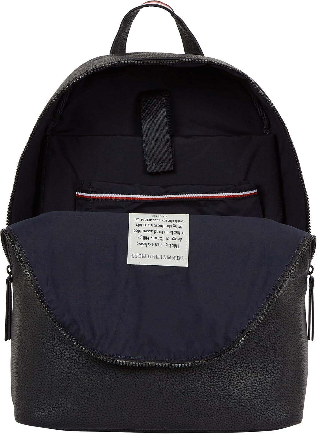 Tommy Hilfiger Men'S ESSENTIAL PU BACKPACK , Black, ONE