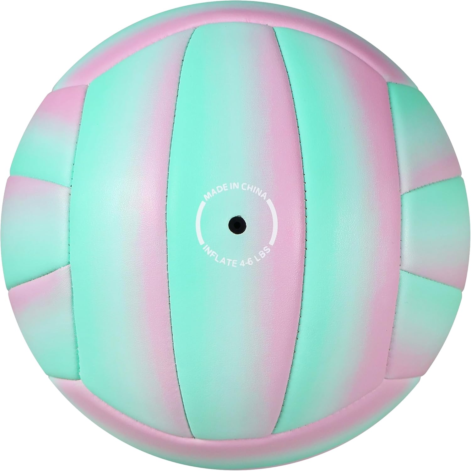 BYAOSUN Volleyball, Beach Volleyball, Soft Volleyball Ball for Indoor, Outdoor, Beach, Size 5 Volleyballs for Beginners, Teenagers, Adults (Green Pink) image number 4