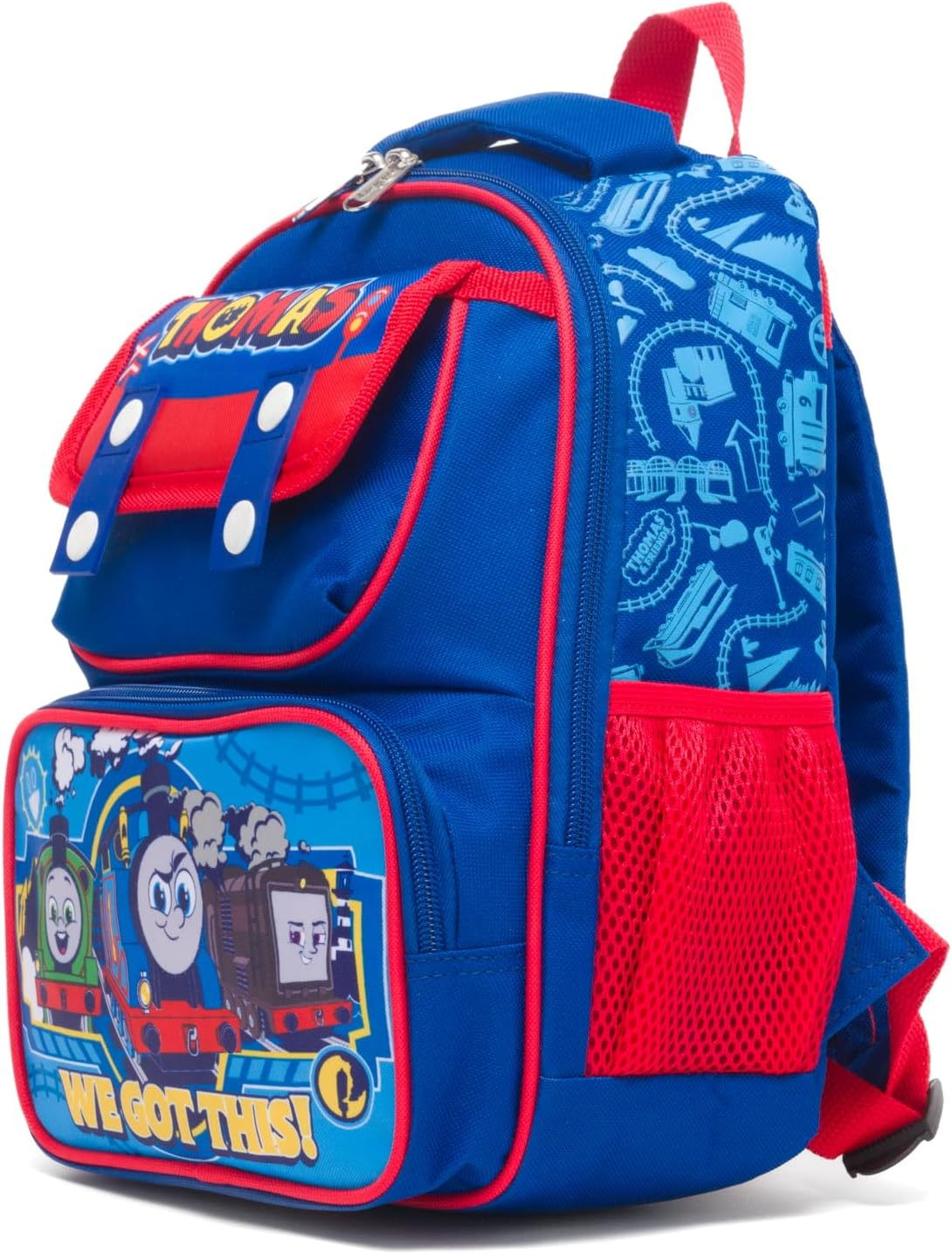 Ruz - Thomas and Friends 12 Inch Pre-School Backpack with Padded Back and Adjustable Straps