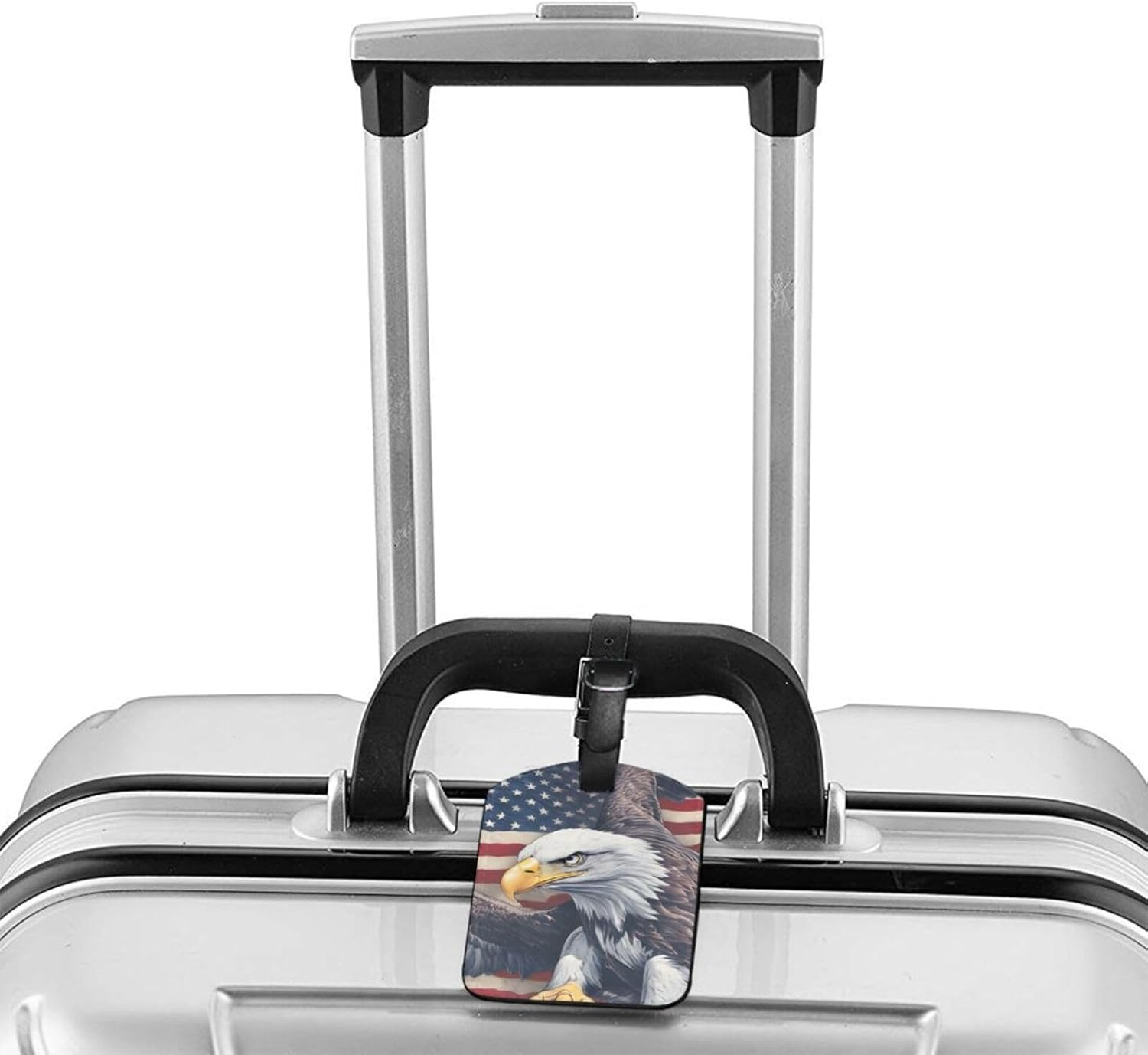 American Eagle Print Elegant Tag Stylish Tag Luggage Tag 4.3 X 2.76 Inch for Suitcases Travel Bags image number 5