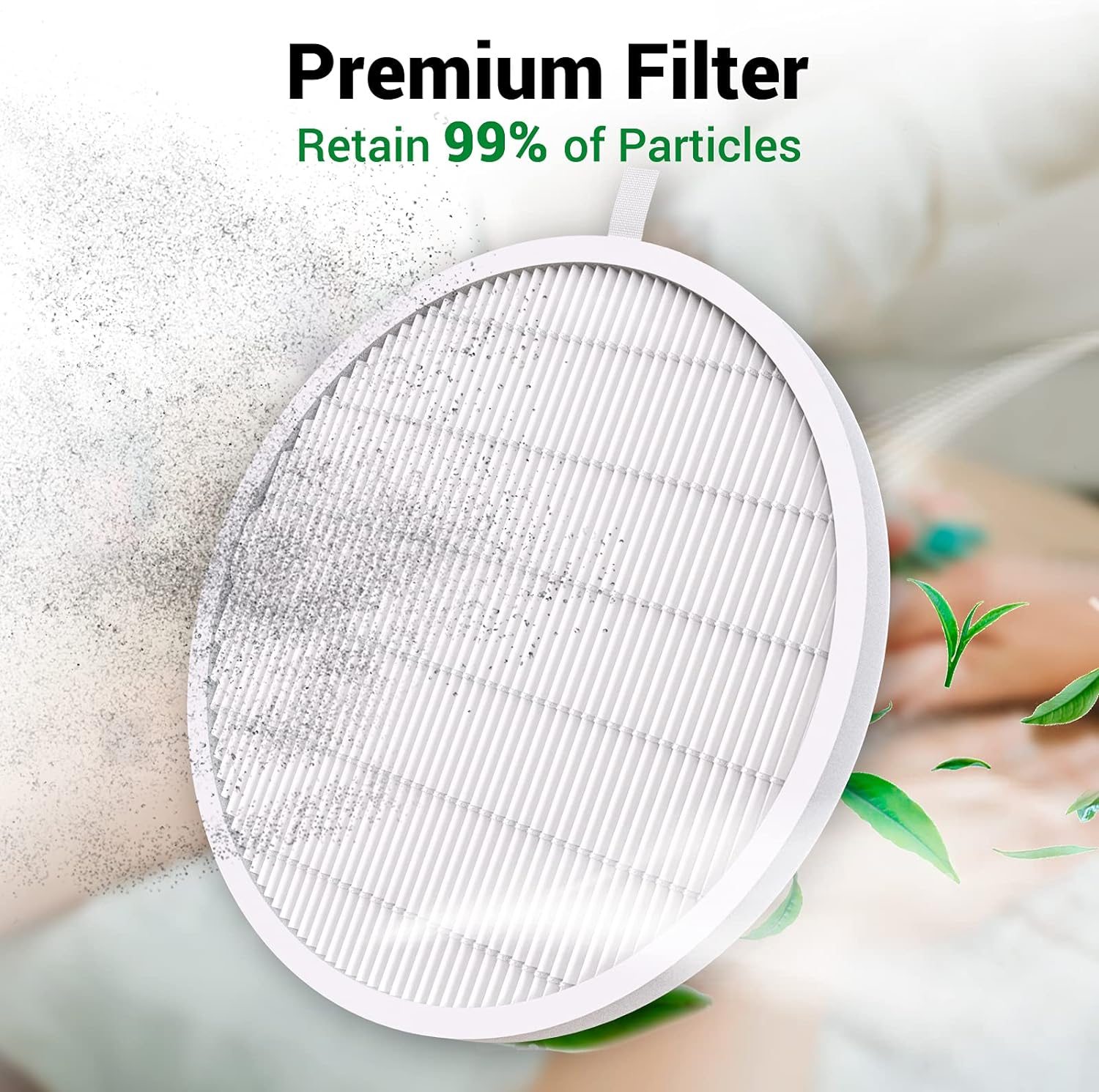 Nail Dust Collector Replacement Filter for Melodysusie Nail Dust Collector, 2Pcs image number 2