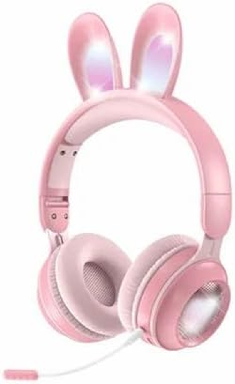 BDI Rainbow Rabbit Luminous Wireless 5.0 Headphone - Pink image number 2