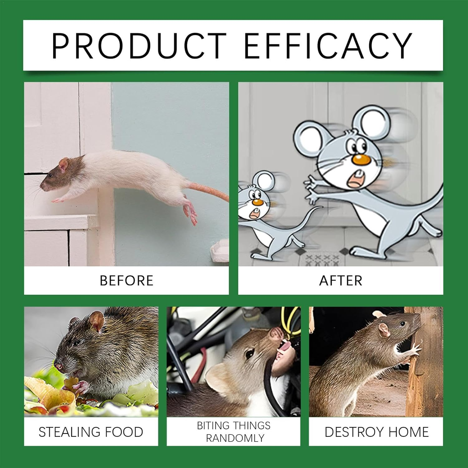 Anti Mouse Peppermint Spray,150Ml Peppermint Spray for Mice Control - Humane Trap Substitute, Mouse Control Supplies for Car Engines RV Trucks Boats image number 5