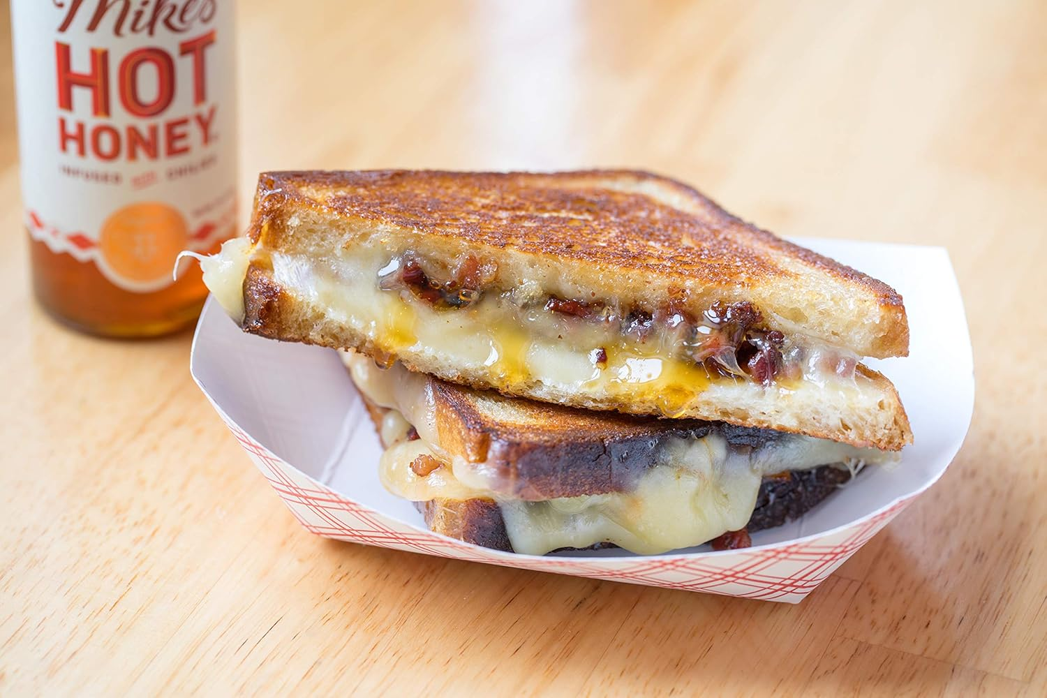 Mike&rsquo;S Hot Honey, 12 Oz Squeeze Bottle (1 Pack), Honey with a Kick, Sweetness & Heat, 100% Pure Honey, Gluten-Free & Paleo image number 1