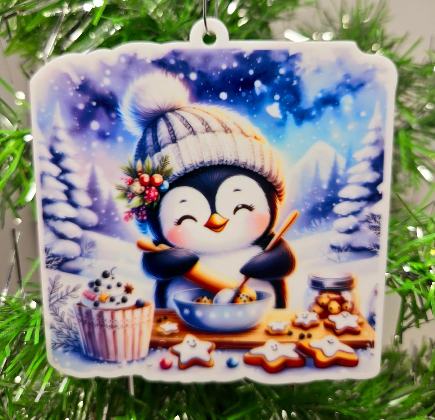 Baker Ornament - Penguin Baking Sugar Cookies Christmas Ornament