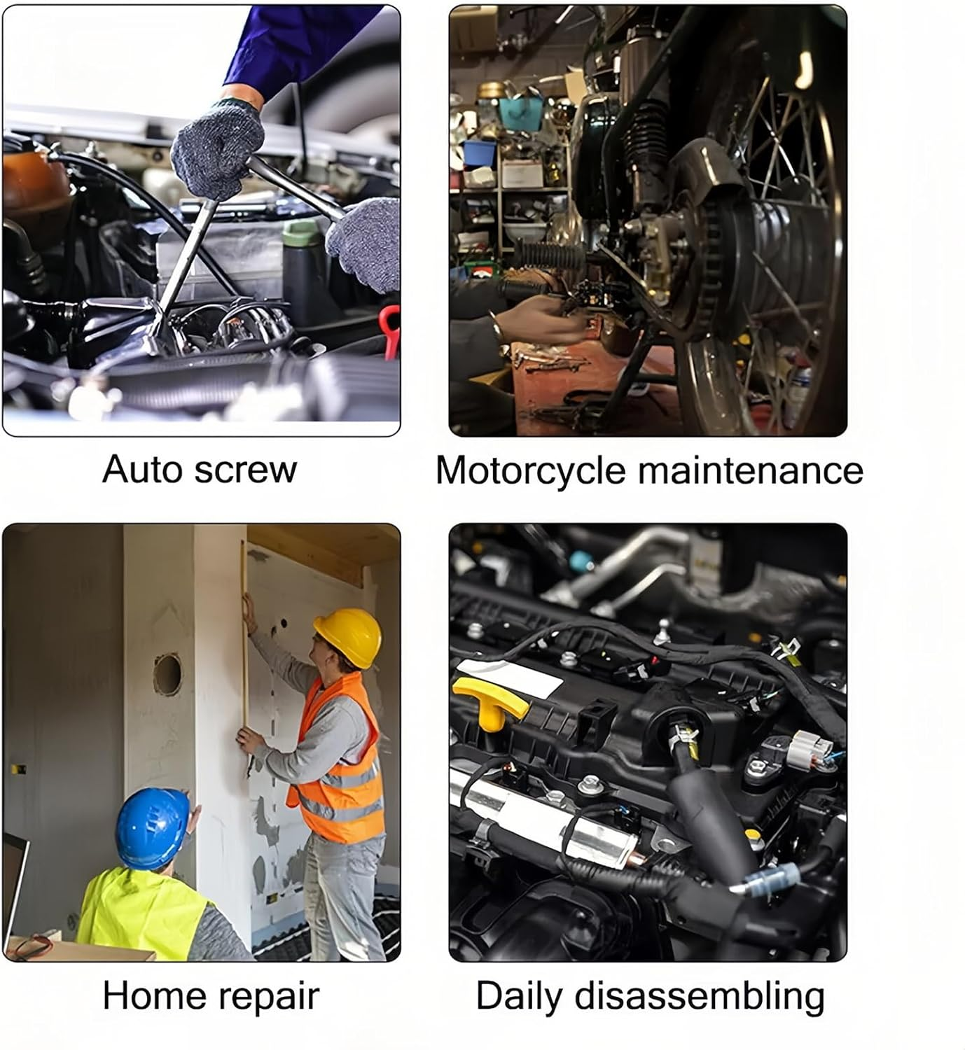 20PCS 1/2 Inch Drive Deep Impact Socket Set Metric Garage Workshop Tools 8-32Mm，Chrome Vanadium Cr-V,6-Point with Storage Case,For Home, Auto Repair or Other Mechanical Tasks image number 3