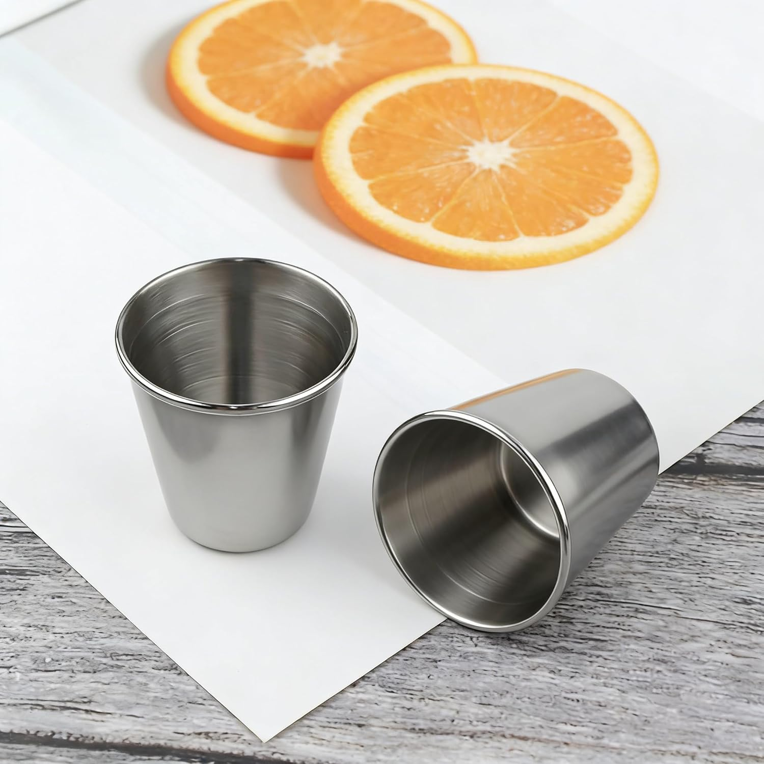 12 Pack Stainless Steel Shot Cups 1 Ounce Metal Shot Glass Drinking Vessel for Home Bar Restaurant Camping Party & Travel Use(30Ml) image number 3