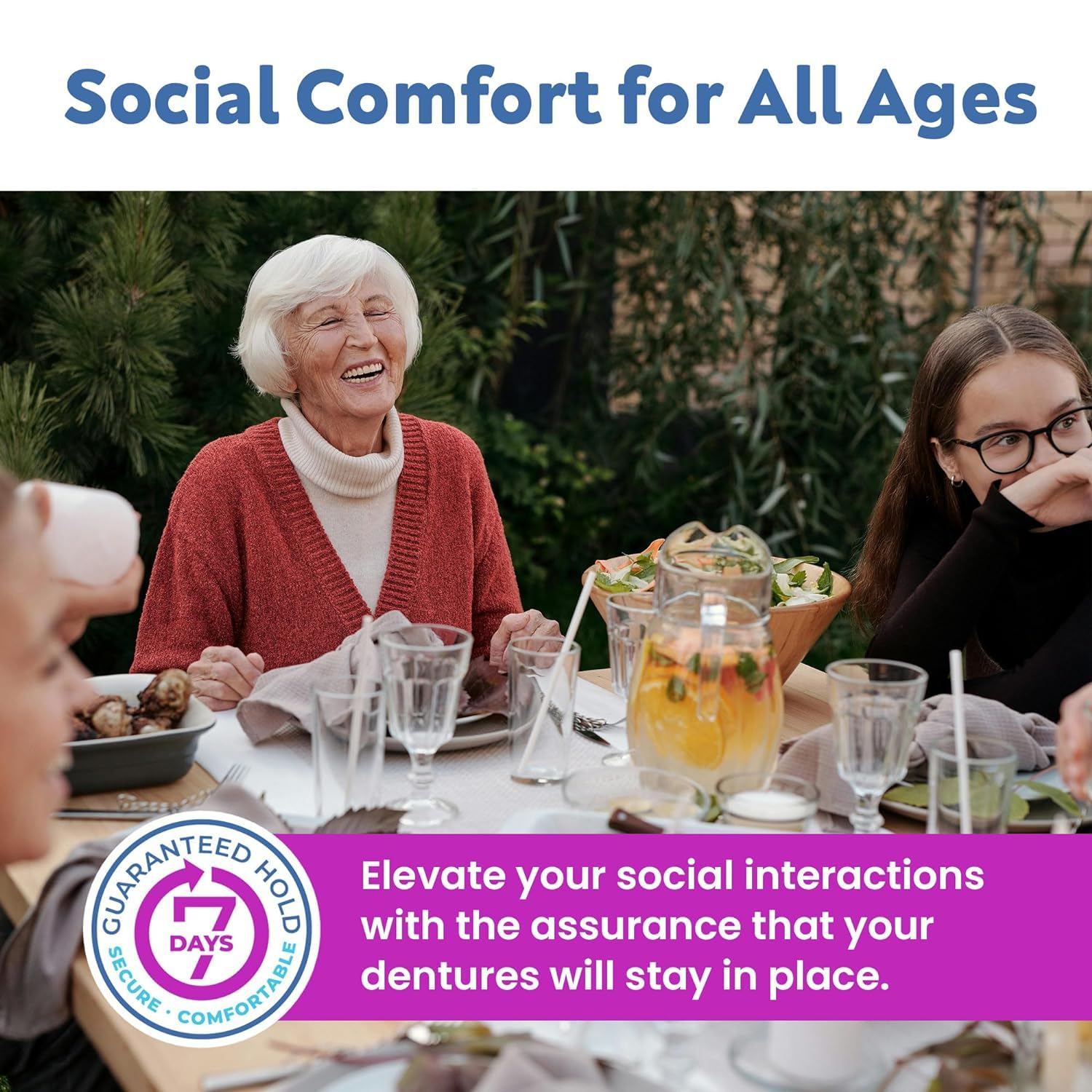 Denttach Denture Adhesive, Thermoplastic Denture Adhesive, Cushion and Reliner, Comfortable, Secure Denture Grip for up to 7 Days, Non Glue, Zinc Free, Long Holding Denture Reliner (Pack of 3) image number 4