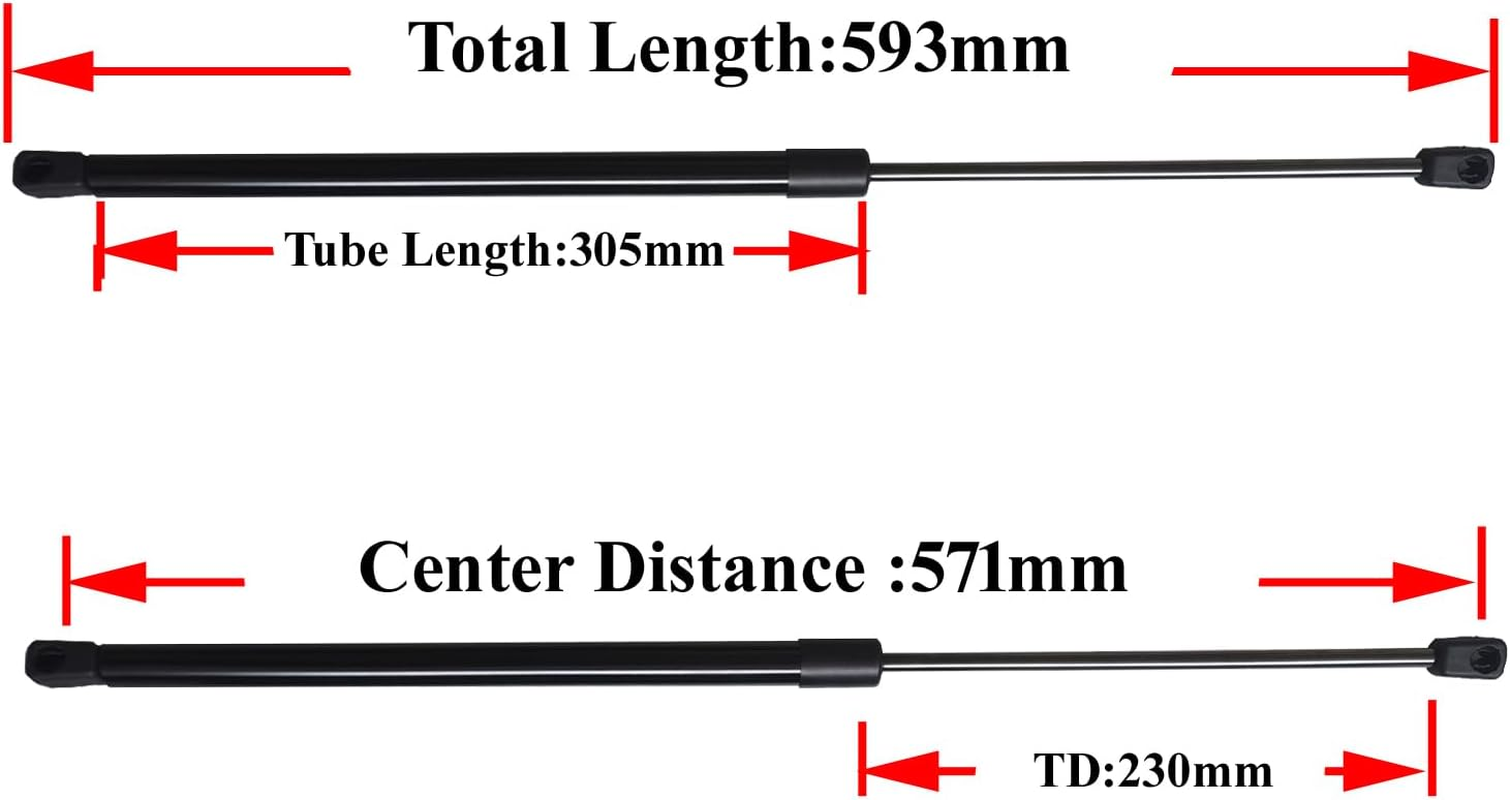 AONNOUS 2 Hatchback Tailgate Boot Gas Stay Struts Fit for Hyundai I30 1Nd Gen FD Series 2007-2012 Hatch Rear Trunk Lid Lift Support image number 3
