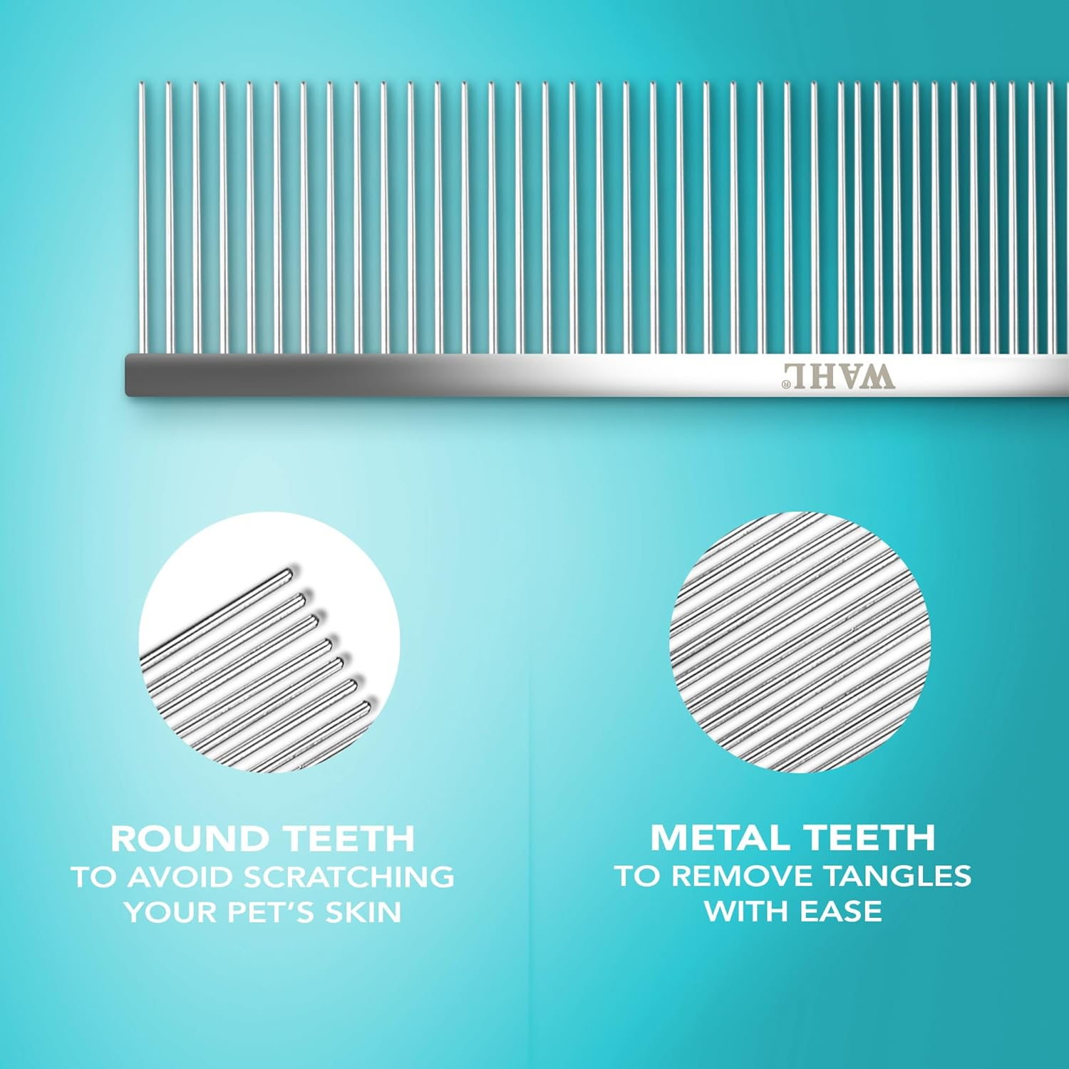 Wahl Pro Styling Comb for Dogs and Cats, 6-Inch Length image number 3