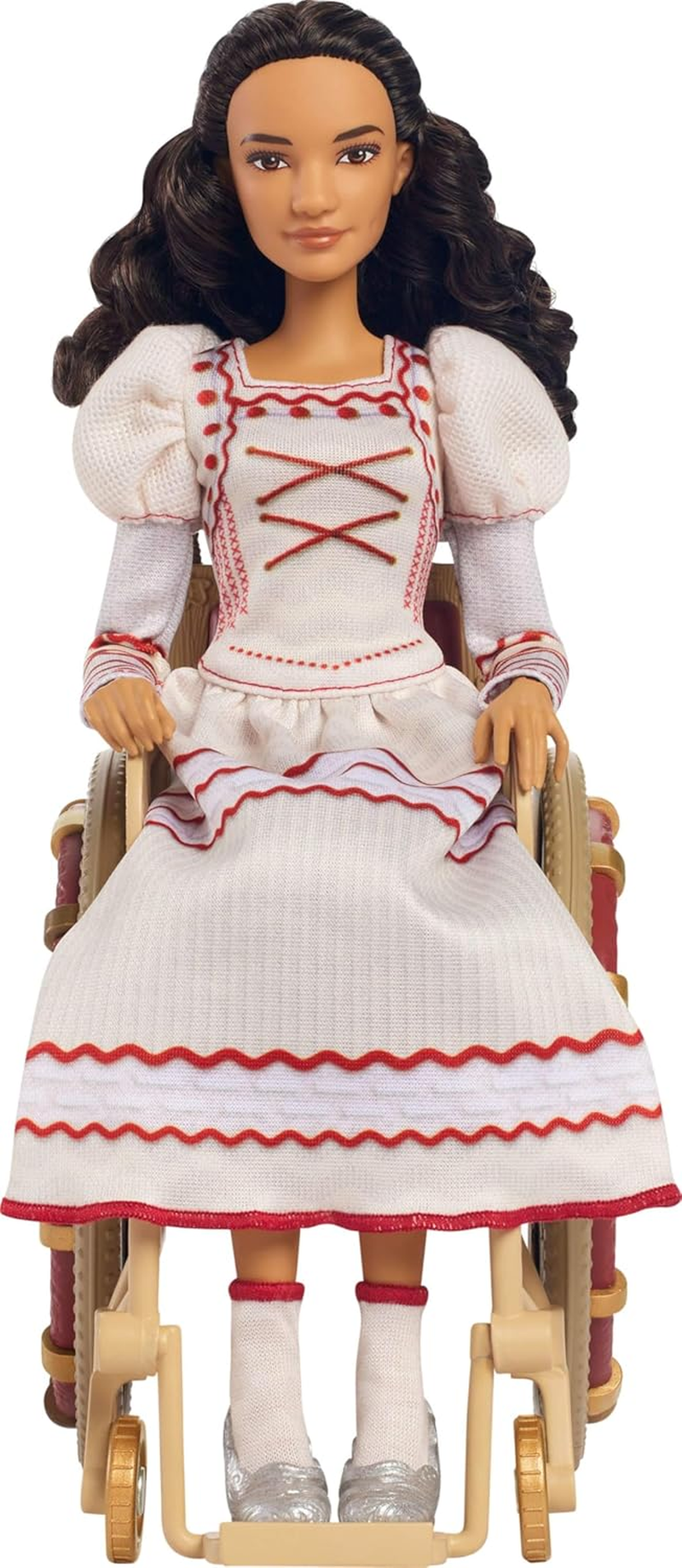 Mattel Universal Wicked Nessarose Fashion Doll & Accessories, Including Wheelchair, with Brown Curly Hair, Possibility & Removable Ballroom Look image number 3