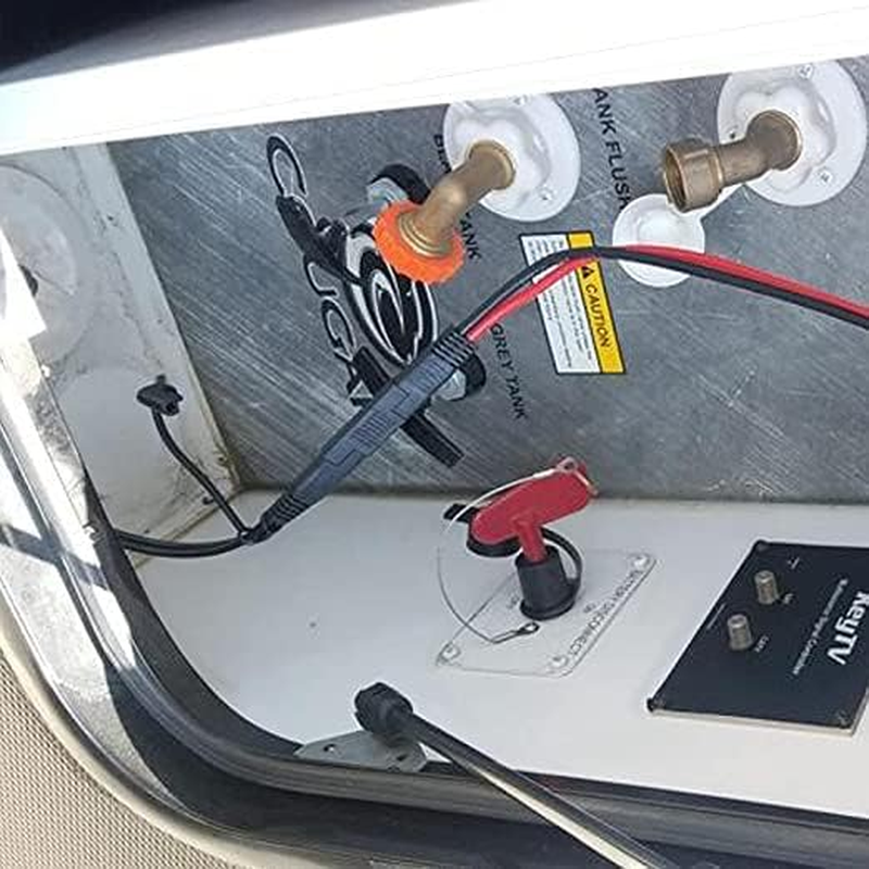 2Pack 2Pin SAE Extension Cable SAE Quick Connector Disconnect Plug for RV Trolling Motor Solar Panel (14AWG) image number 4