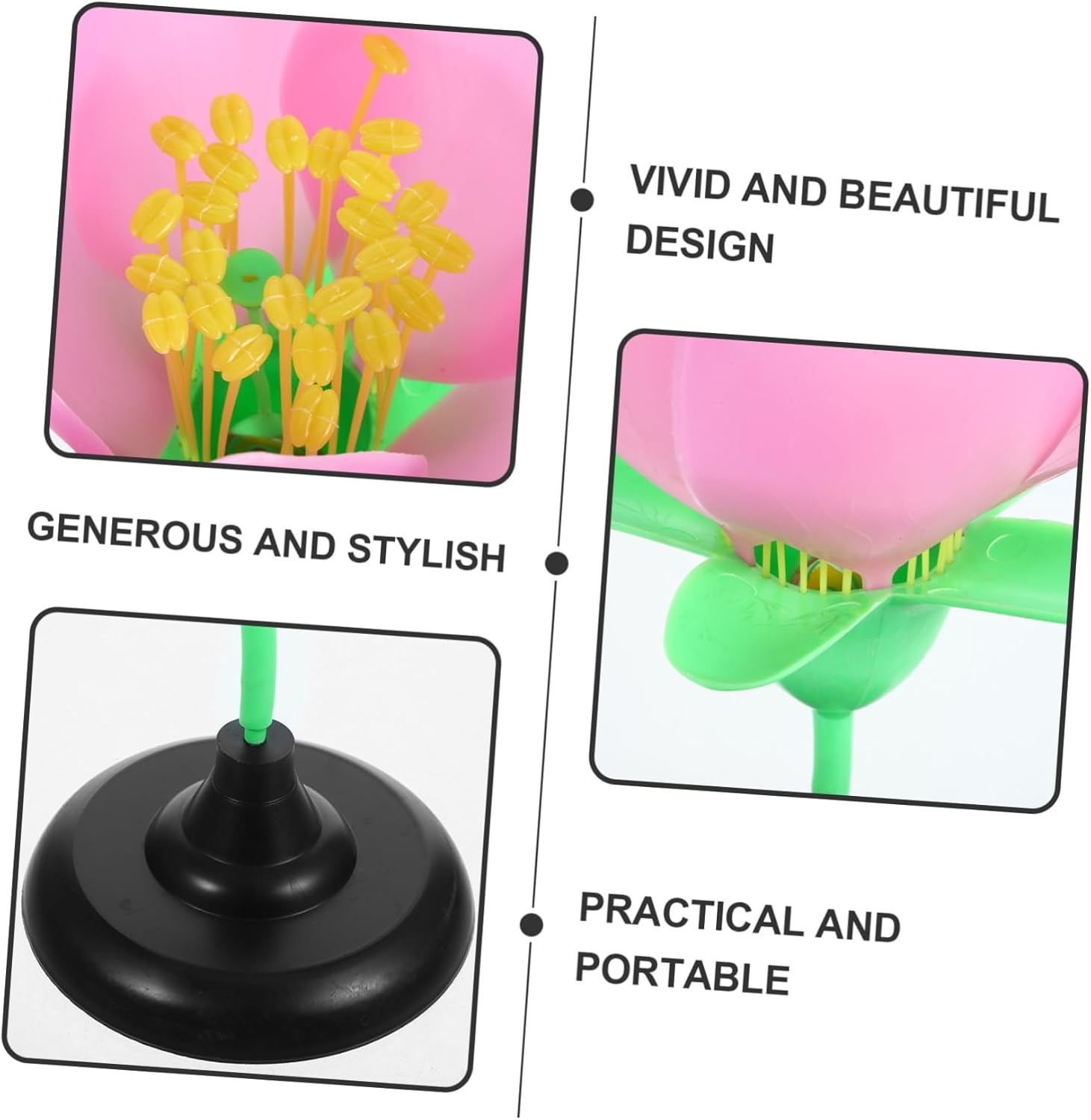VILLFUL Floral Plant Model Flower Model Biology Teaching Aid Lightweight Blossom Toy for Boys and Girls image number 1