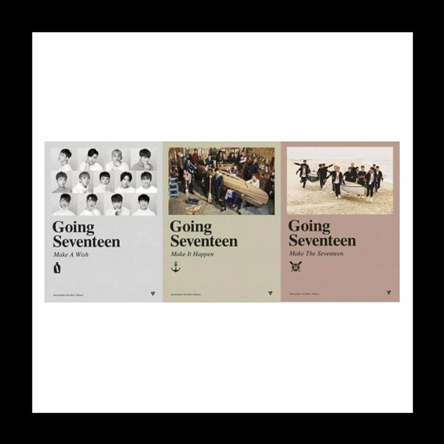 SEVENTEEN Going Seventeen Reissue 3Rd Mini Album Random Version Cd+Booklet+1Ea Boarding Pass+1P Photocard+1P Unit Photocard+1Ea Paddle Bookmark+Tracking Sealed SVT image number 1