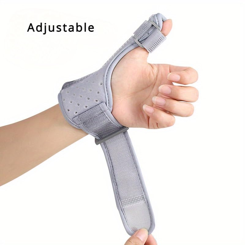 Reversible Thumb & Wrist Brace for Both Hands, Comfortable Spica Support Splint for Sprains, Arthritis,Tendonitis, Lightweight and Breathable (Gray) image number 1