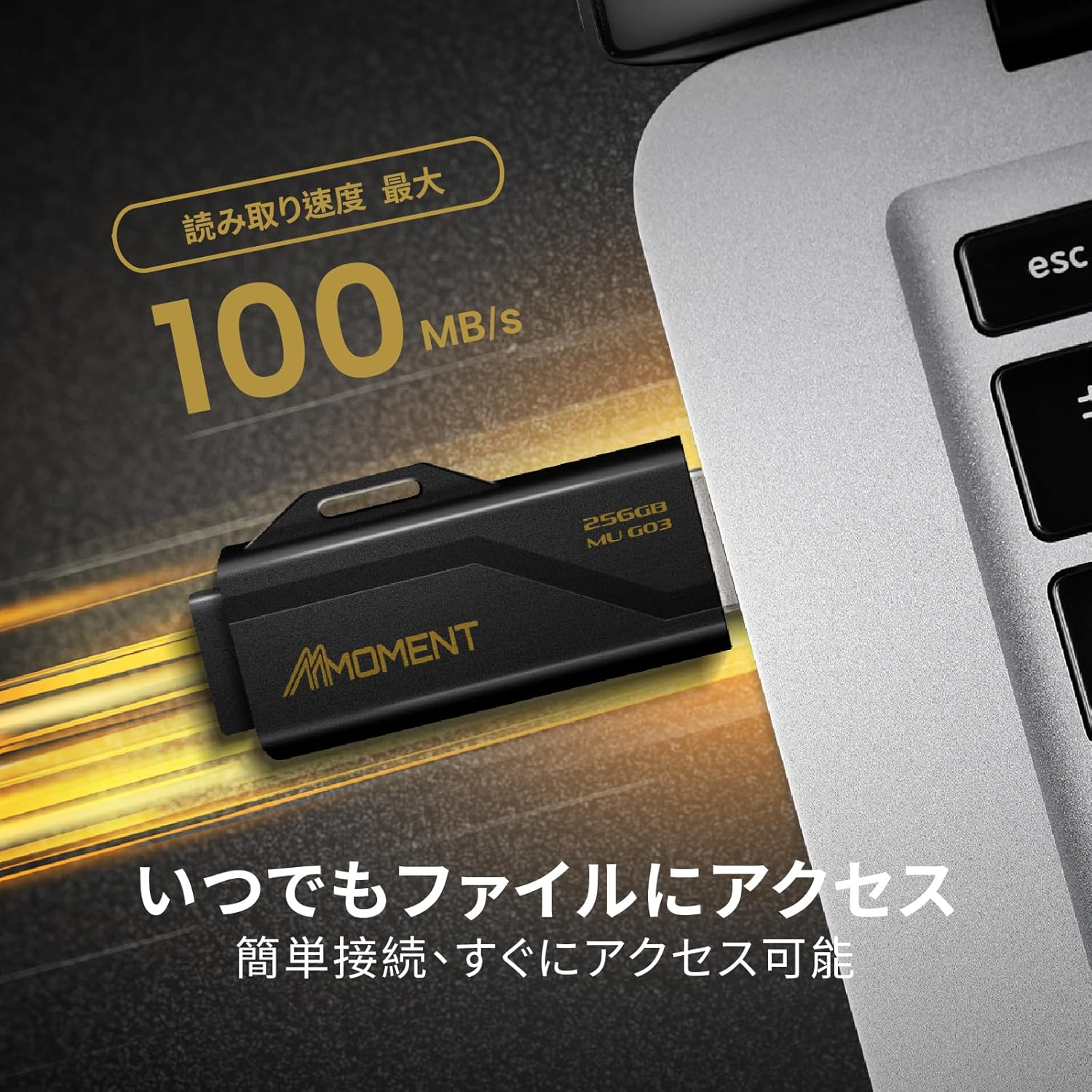 MMOMENT MU G03 256GB Flash Drive USB 3.2 (USB 3.1/ USB3.0) USB Flash Drive, Read Speed up to 100Mb/S Thumb Drive Memory Stick image number 1