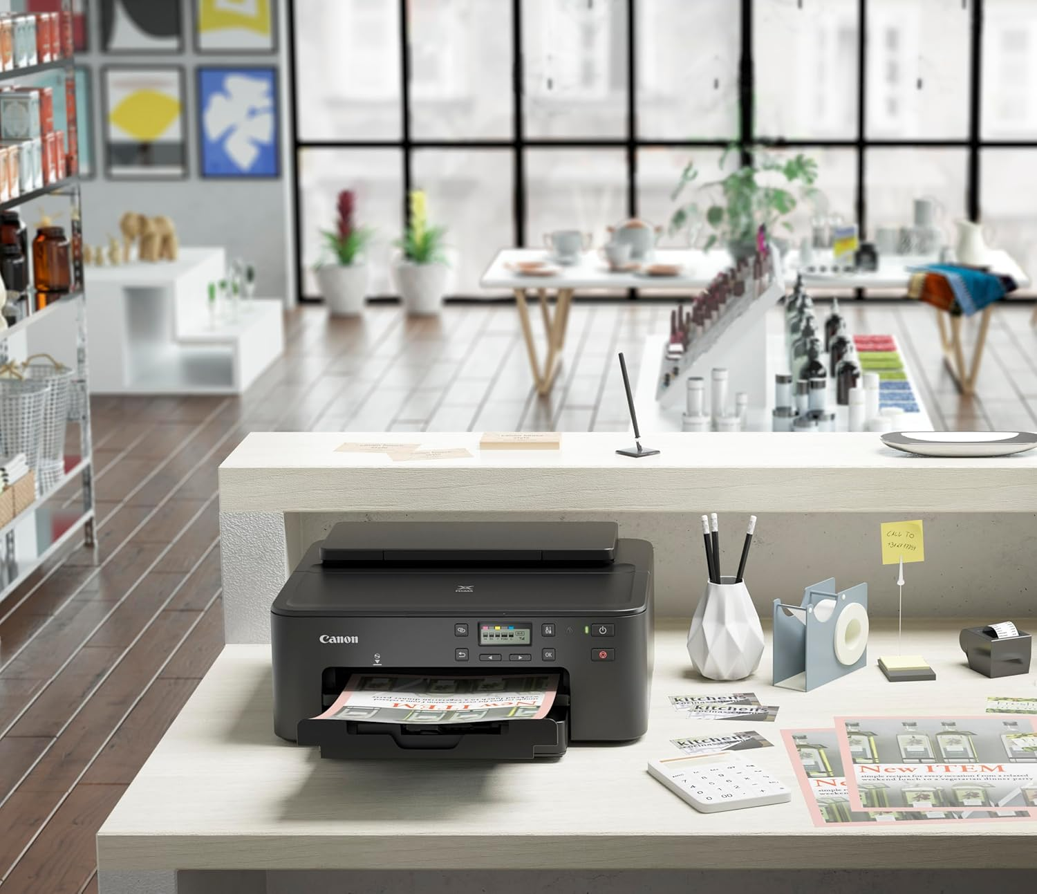 Canon PIXMA Ts705A - a Compact, Productive, Affordable and Connected Printer for Top Performance in Your Small Office or Home. image number 3