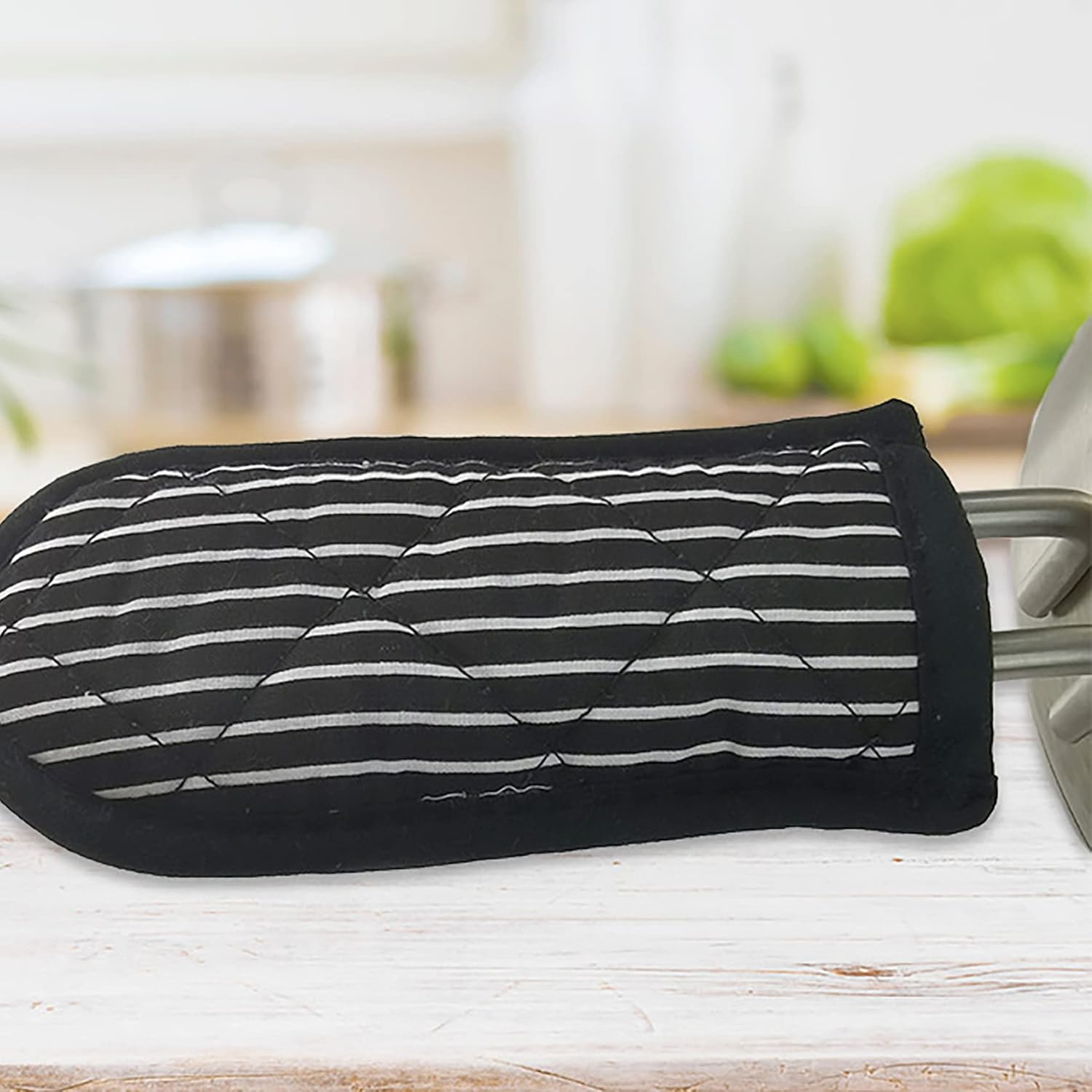 Tunghey Hot Handle Covers, Cast Iron Skillet Handle Covers, Pot Pan Handle Covers, Heat Resistant Pot Pan Skillet Handle Holder Sleeves Mitt for Kitchen, BBQ and Baking Cookware 4 Pack image number 5