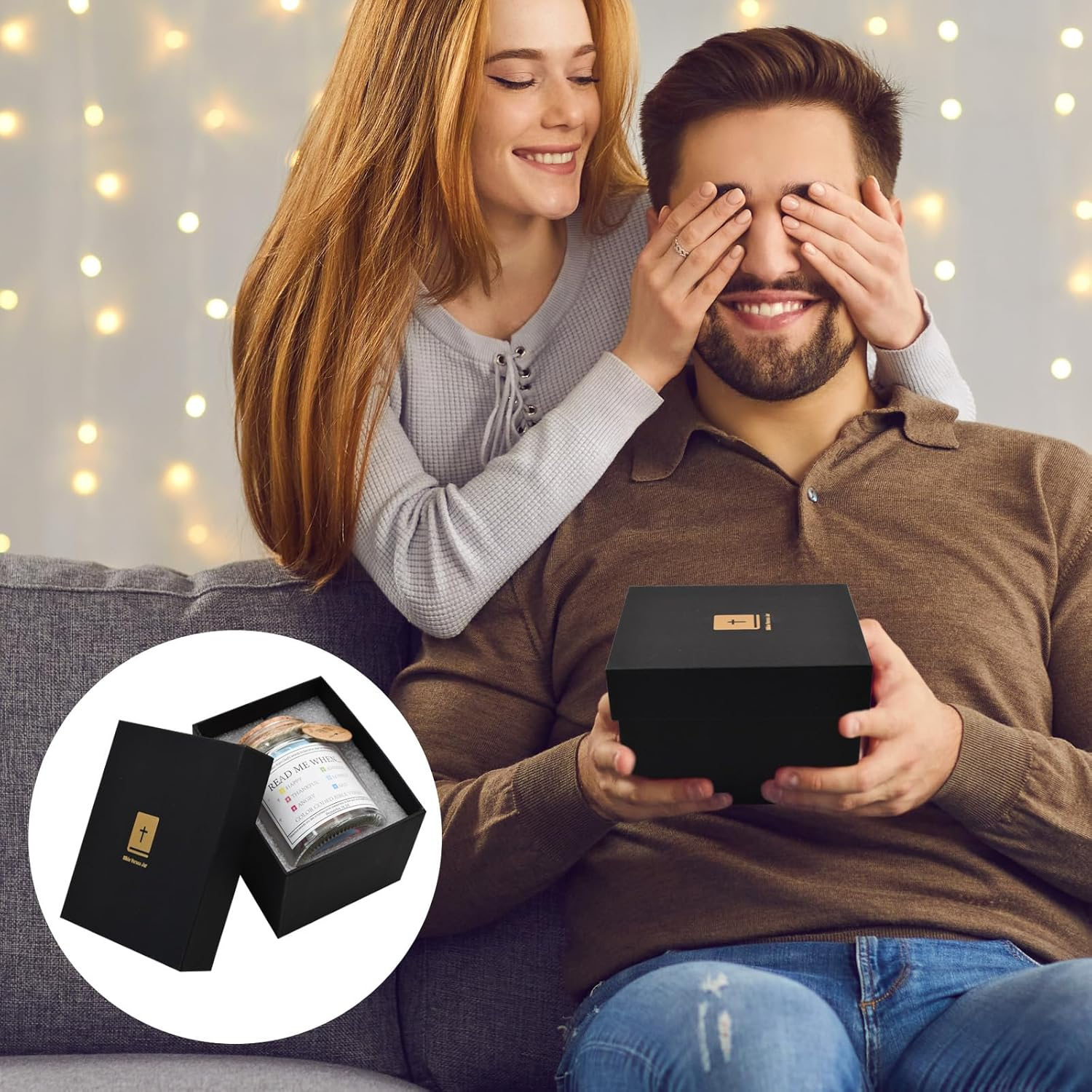 VANRA Bible Verse Jar with 96 Color Coded Scriptures Inspirational Christian Gifts for Women Prayer Hope Jar Read Me When, Bible Study Supplies, Christmas (Read Me When) image number 4