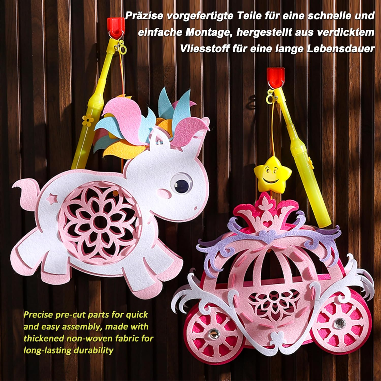 Inqzen Handmade St. Martin Lantern from Craft Set - Creative DIY Cartoon Lantern for Crafts for Martin'S Parades, Nursery, School and Autumn Festivals (Boat) image number 2