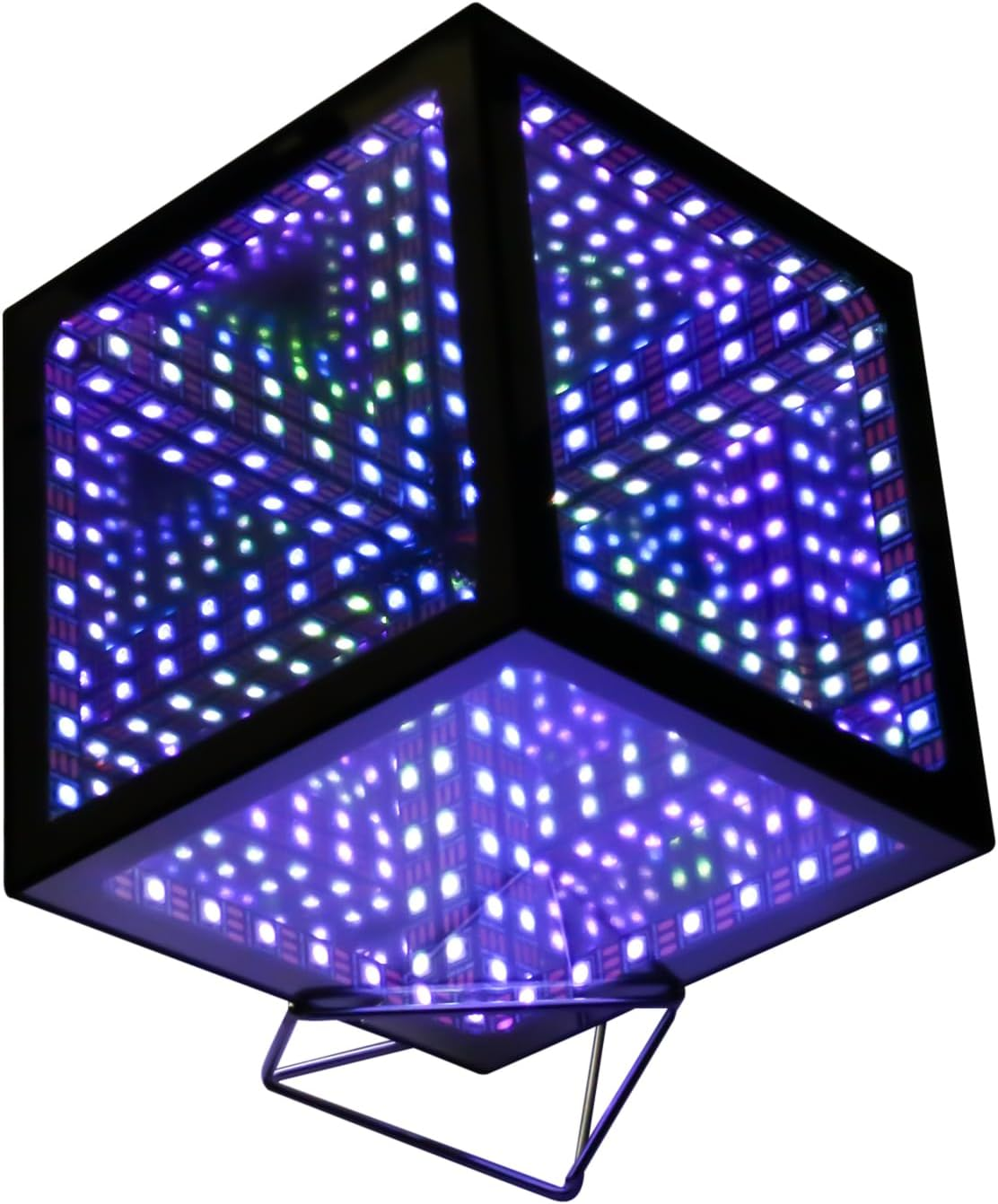 Hyper Cube LED Light LED Controller with Stand, Controller & Sound & App Reactive Table Lamp - Cool & Creative Multicolor Decorative Mirror Art Desk Night Light (Small 4Inchs)
