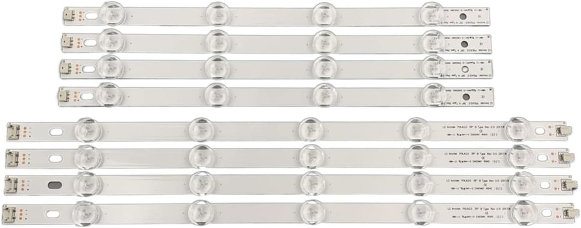 TILEZE 1Set =8Pcs(4A+4B) LED Backlight Bar for TV HC390DUN-VCFP1-21X 39LN5400 39LA6200 Fit for LG Fit for Innotek Pola 2.0 POLA2.0 39" A/B Type image number 2