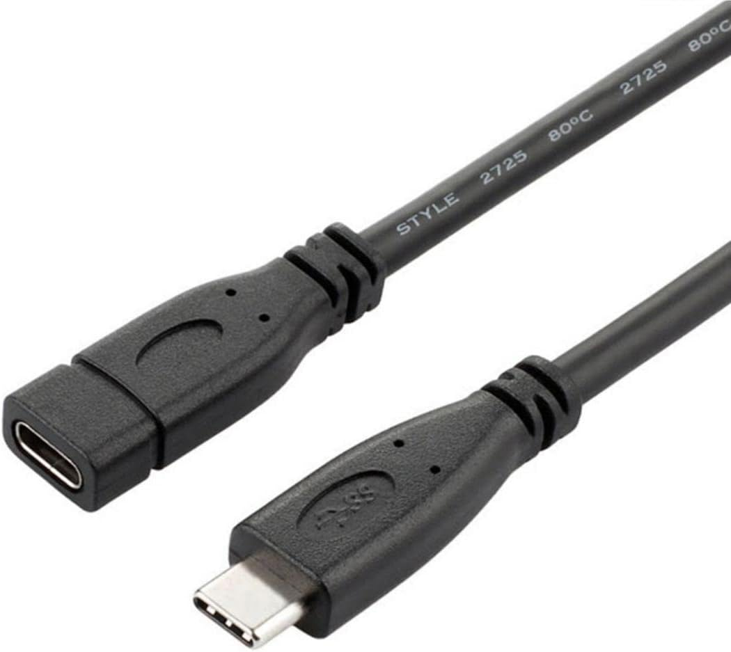 Chenyang USB C Extension Cable USB 3.1 Gen 2 10Gbps Male to Female Fast Charging Data Transfer Extension Cable 1.0M