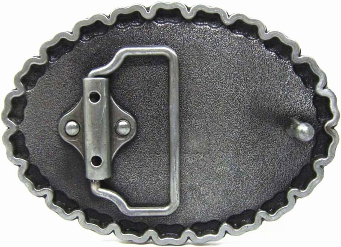 MASOP Native American Indian Belt Buckle, USA Mens Belt Buckles Jeans Accessory image number 2