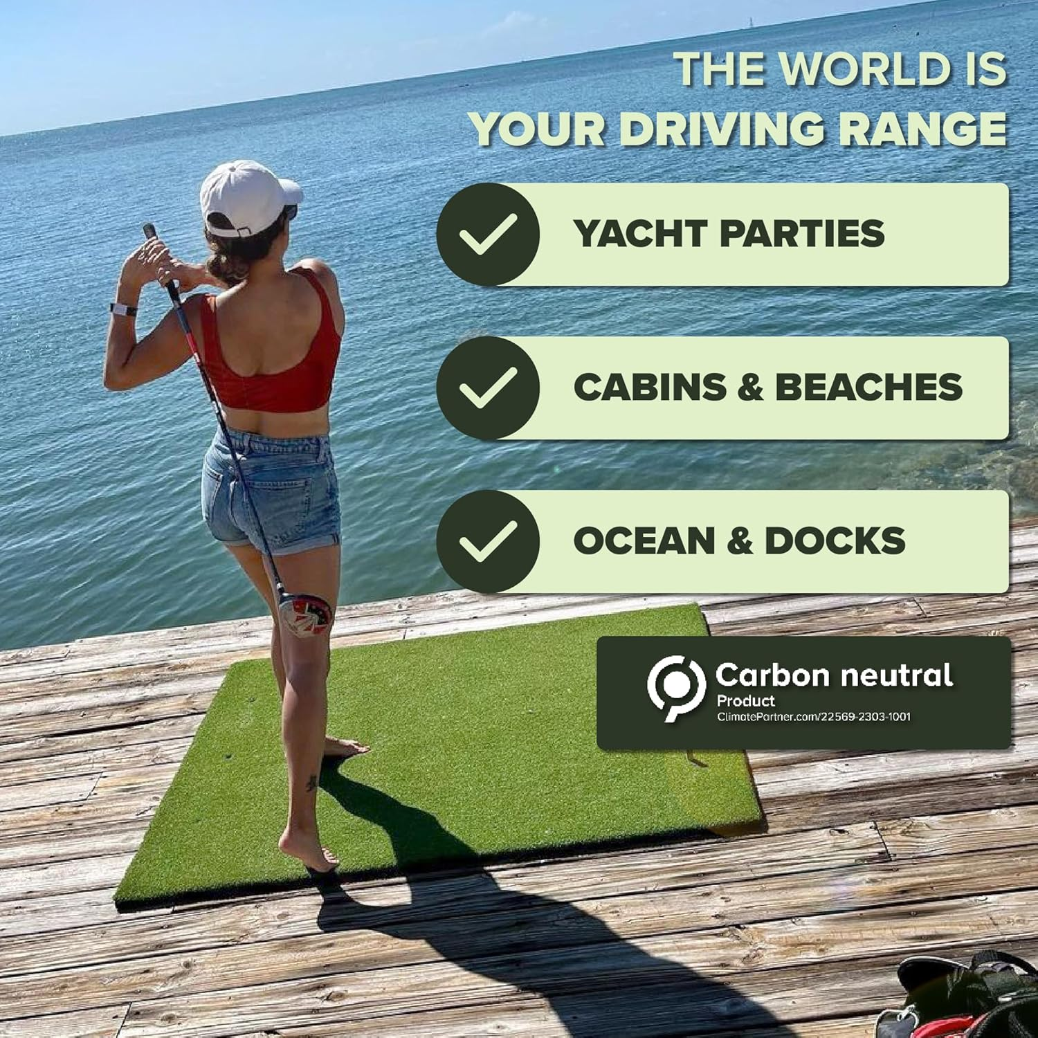 Biodegradable Golf Balls | Water Dissolvable Golf Balls, Eco Friendly Golf Gift | Water Soluble for Driving Ranges near Water, Perfect for Outdoor Practice | Dissolves in 2-4 Weeks