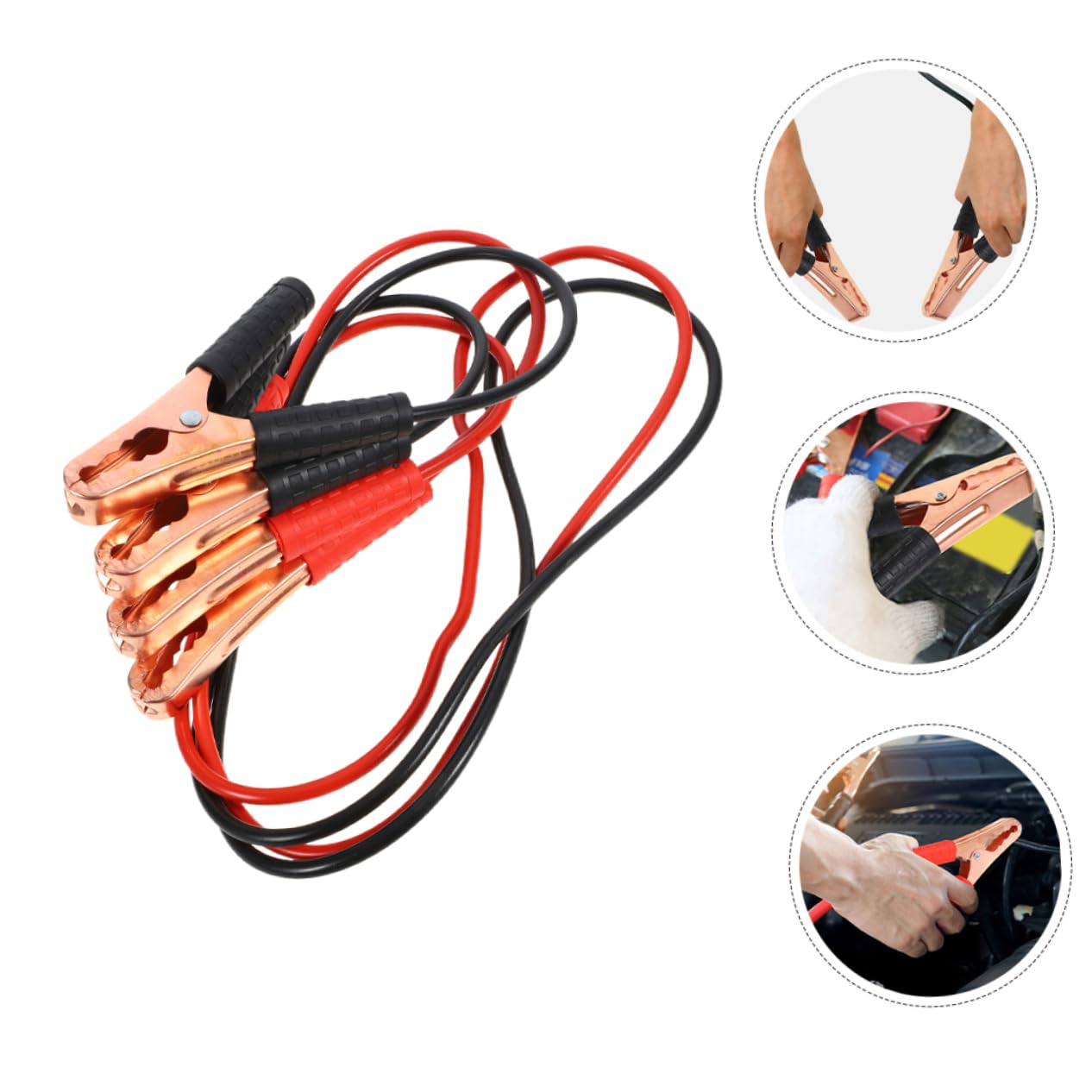 ULTECHNOVO Jumper Cables Kit 500A Car Battery Cable Heavy Duty Automotive Booster for Vehicle