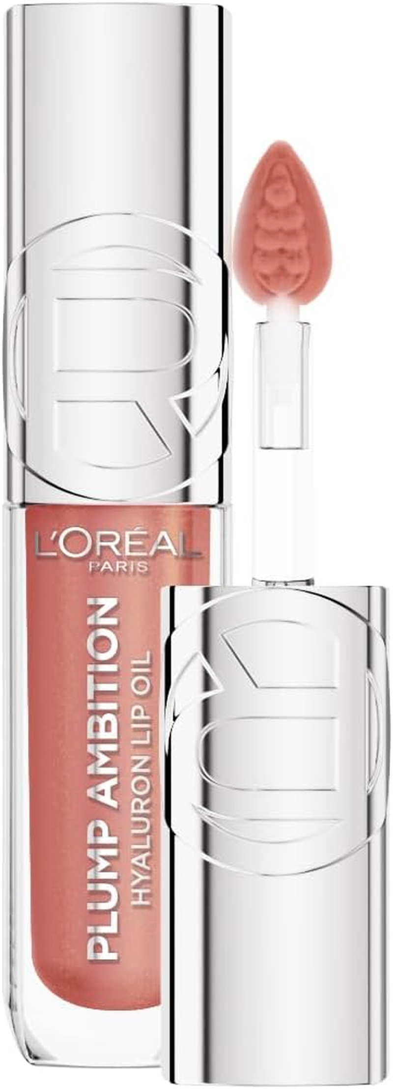 L'Oreal Paris Plump Ambition Hyaluron Lip Oil, 650 Nude Macaron