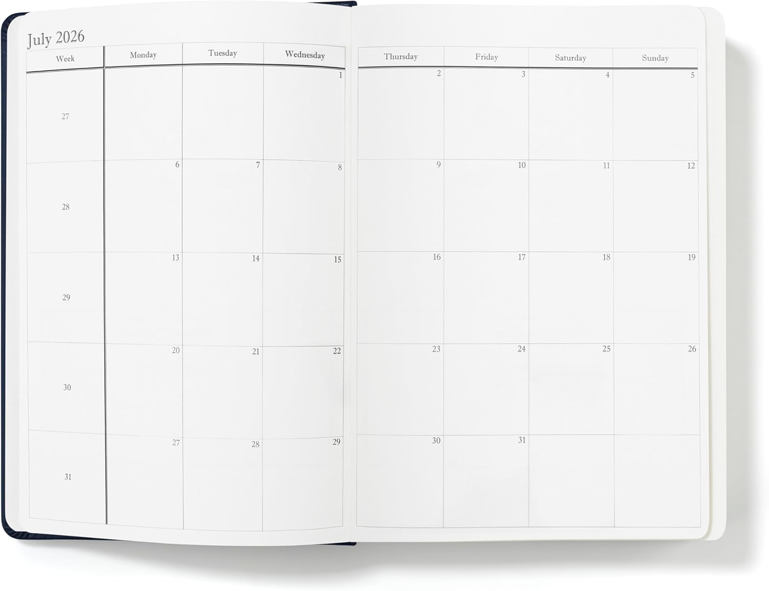 Wykeham'S Executive 2026 Daily Journal Planner &ndash; Australian Public Holidays & Format &ndash; Personalisation Available (Royal Blue, A5) image number 5