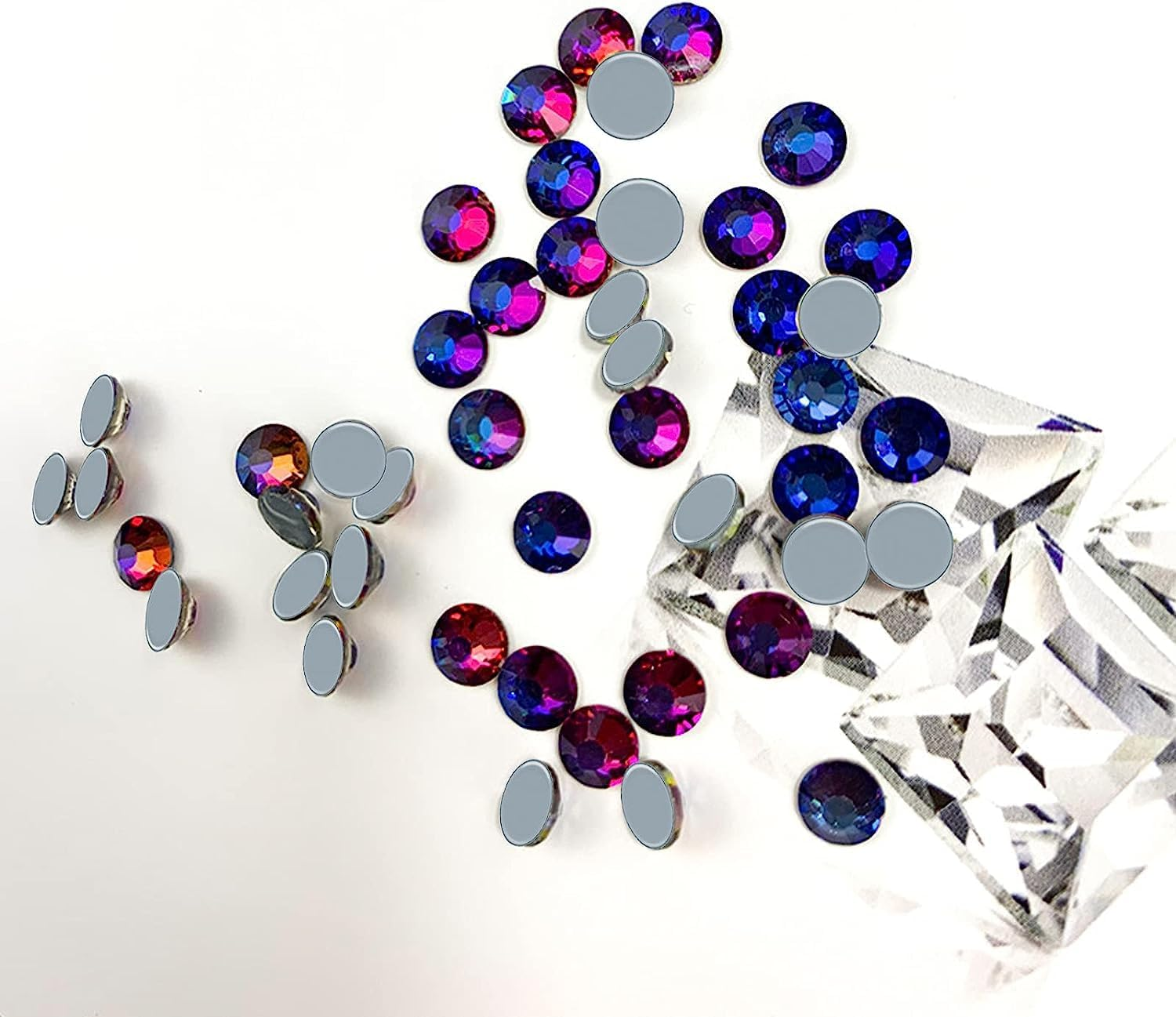 Hotfix Crystal Rhinestones, Hot Fix Crystals for Crafts Clothes, Flatback Glass Crystal for Decoration, round Gems (Jet Black, SS20 1440PCS) image number 5