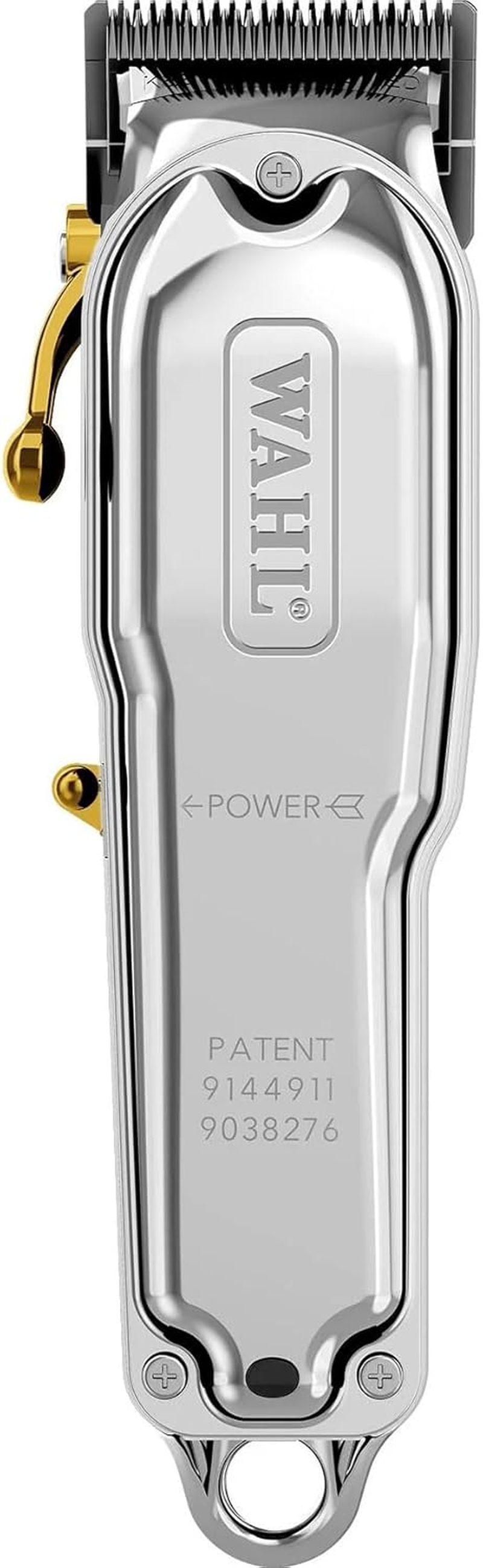 Wahl Professional Metal Power+ Hair Clipper, Silver, All-Metal Housing, Stagger-Tooth Top Blade, Precision Bottom Fade Blade, Professional Hair Trimming and Styling, Cord/Cordless image number 5