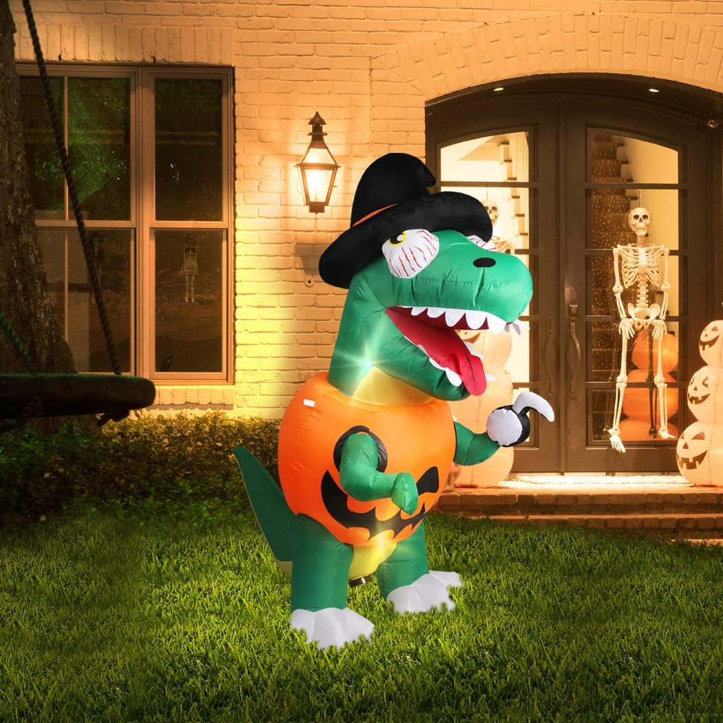Halloween Decorations Inflatable Party Pumpkin Led Lights Kid Ghost Dinosaur