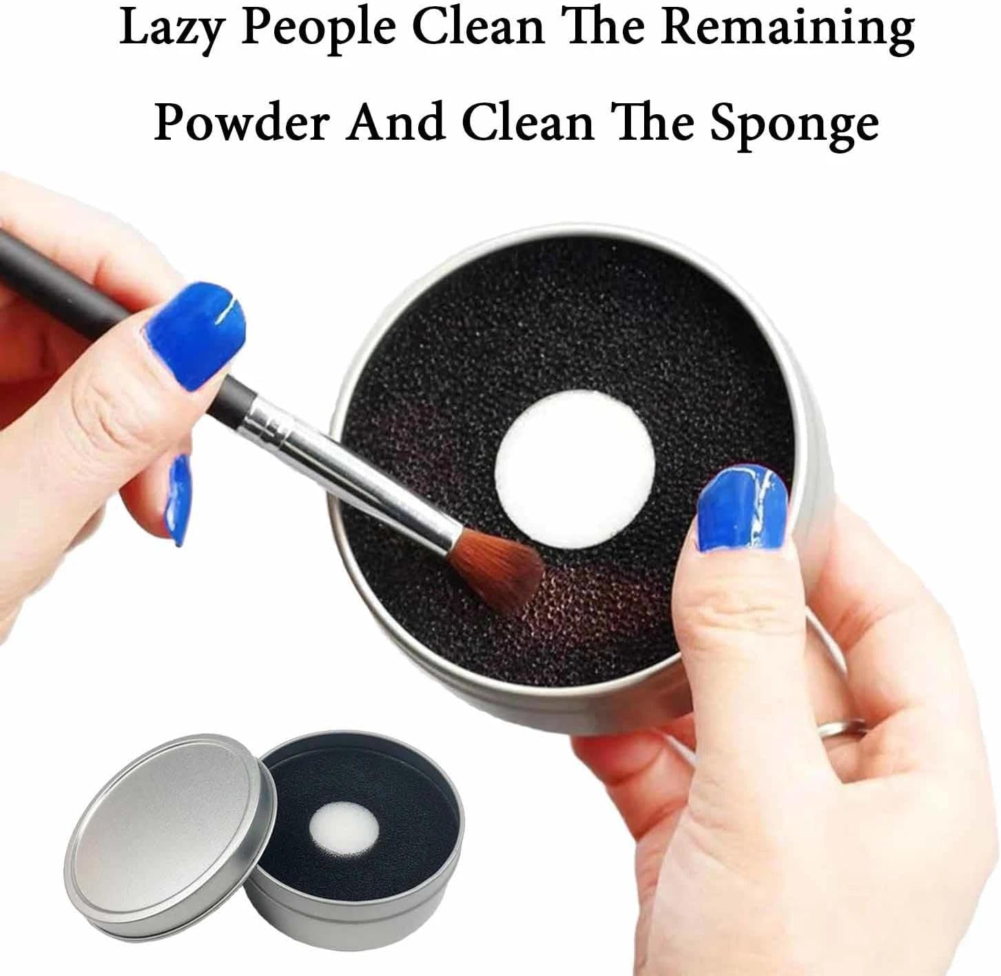 1 Piece Makeup Brush Cleaning Box with Colour Removal Sponge - Chemical Free Dry Cleaner for Quick Brush Care, Reusable & Environmentally Friendly image number 4