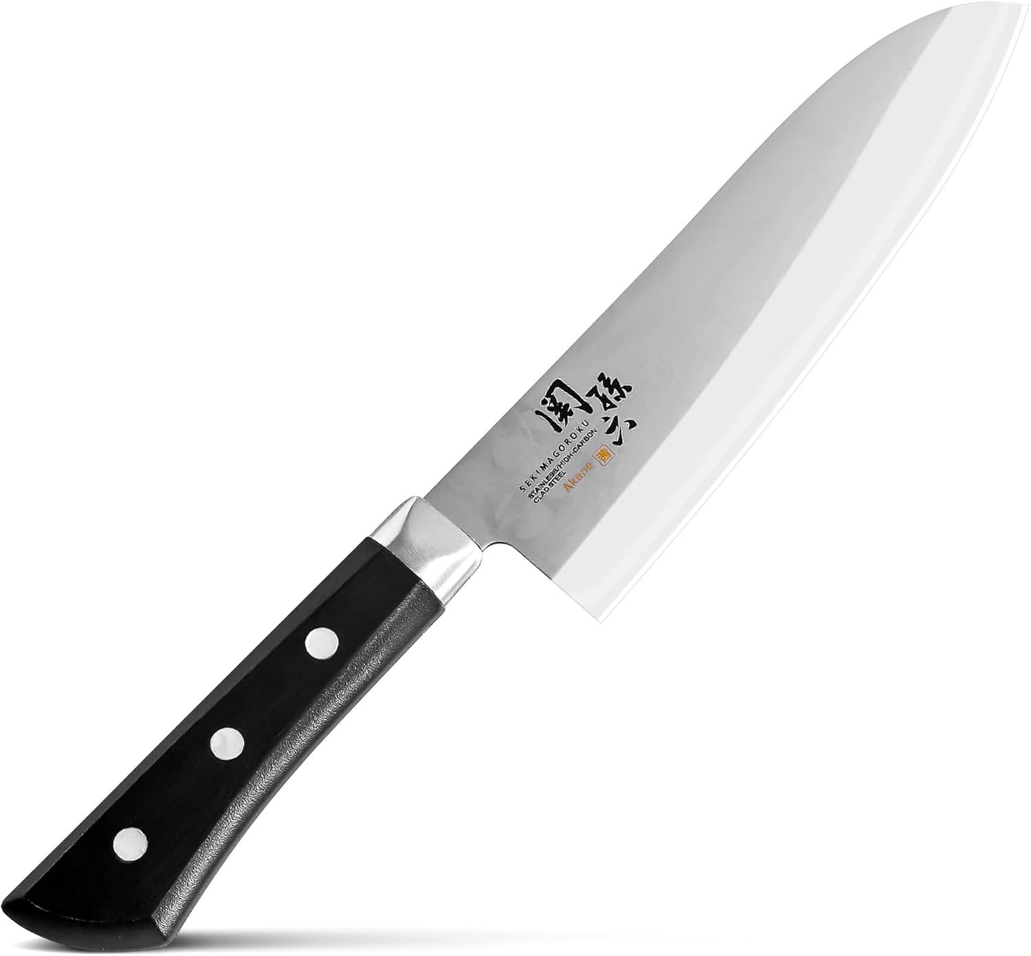 Kai Kai AE2905 Santoku Knife Seki Magoroku Akane 6.5 Inches (165 Mm), Dishwasher Safe, Easy Care, Made in Japan