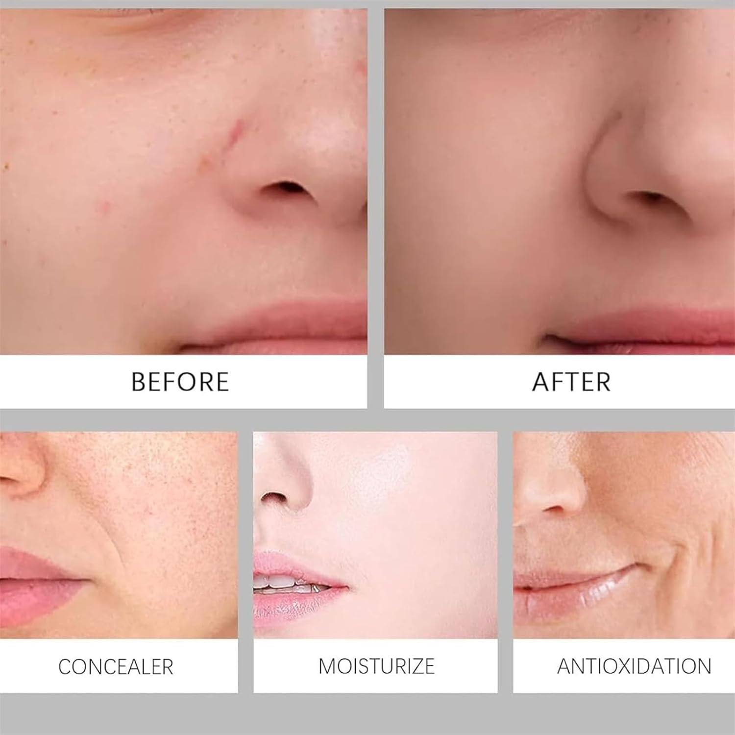 Vitamin C Tone up Cream Set, 2025 NEW VC Cream for Face, Quick Makeup Moisturizer, Lightweight VC Toner​​-Blended Formula for Smoothing & Glowing All Skin Types (3Pcs) - 3Pcs image number 6